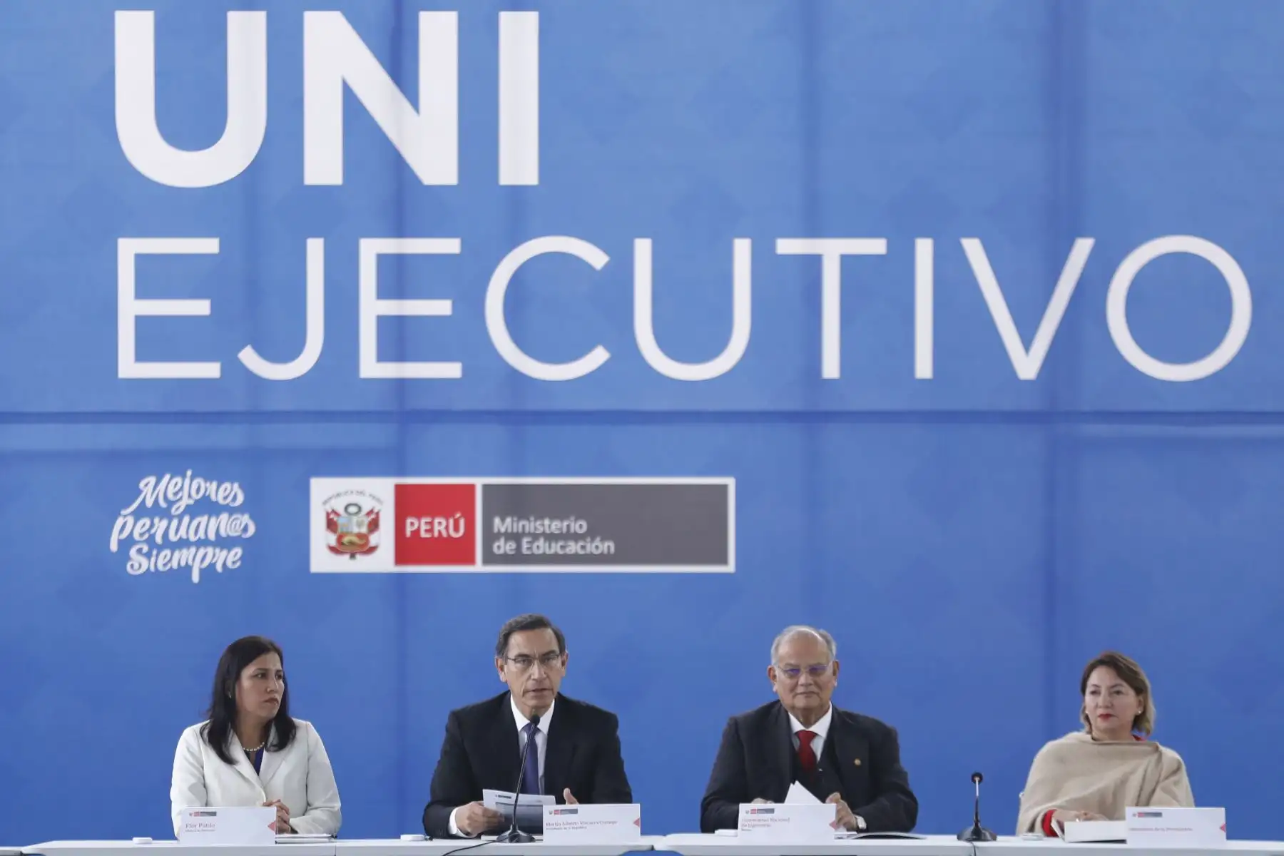 Presidente Vizcarra preside  el primer UNI Ejecutivo. Foto: ANDINA/Josue Ramos