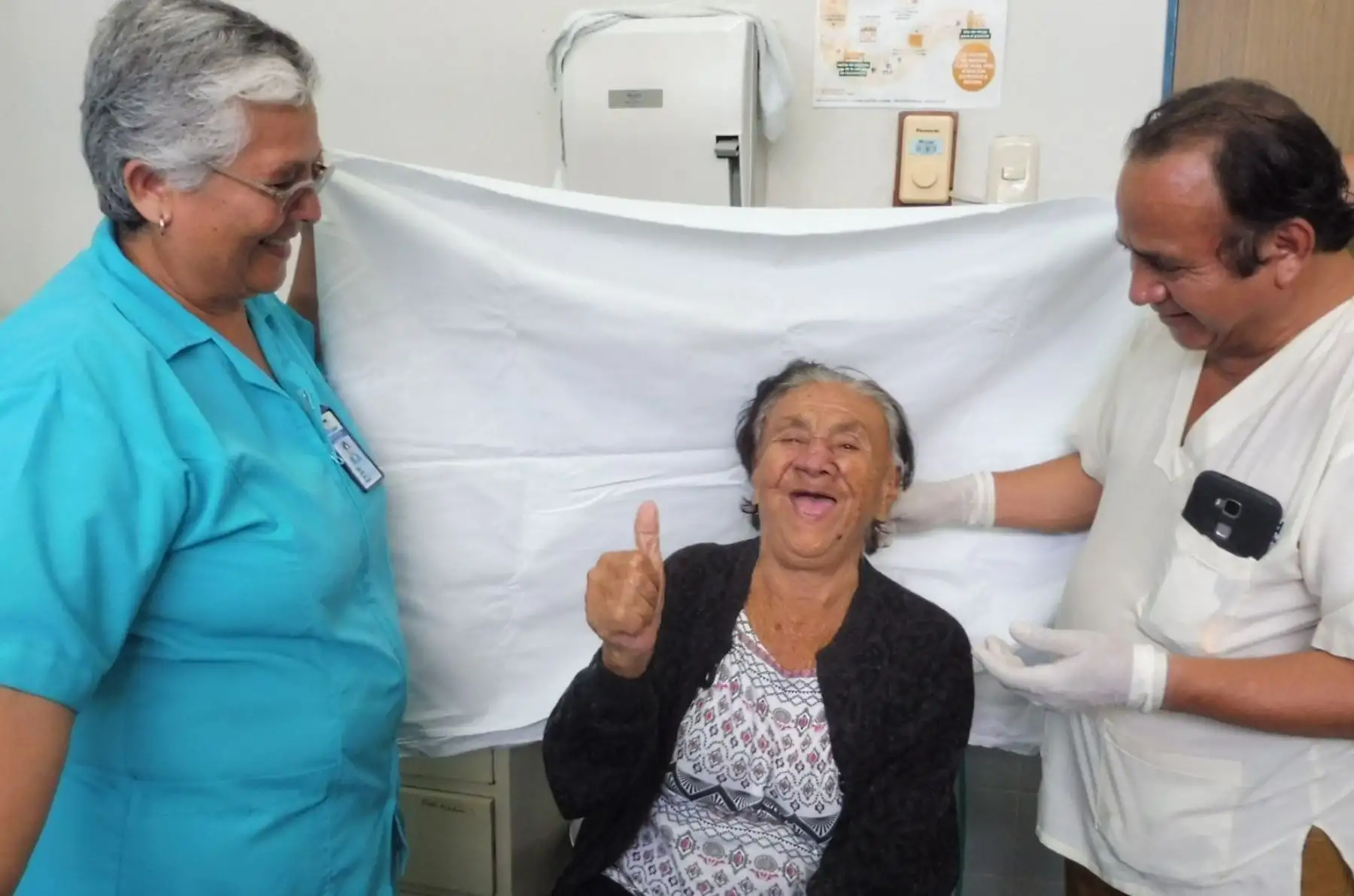 Foto: ANDINA/ paciente en recuperación