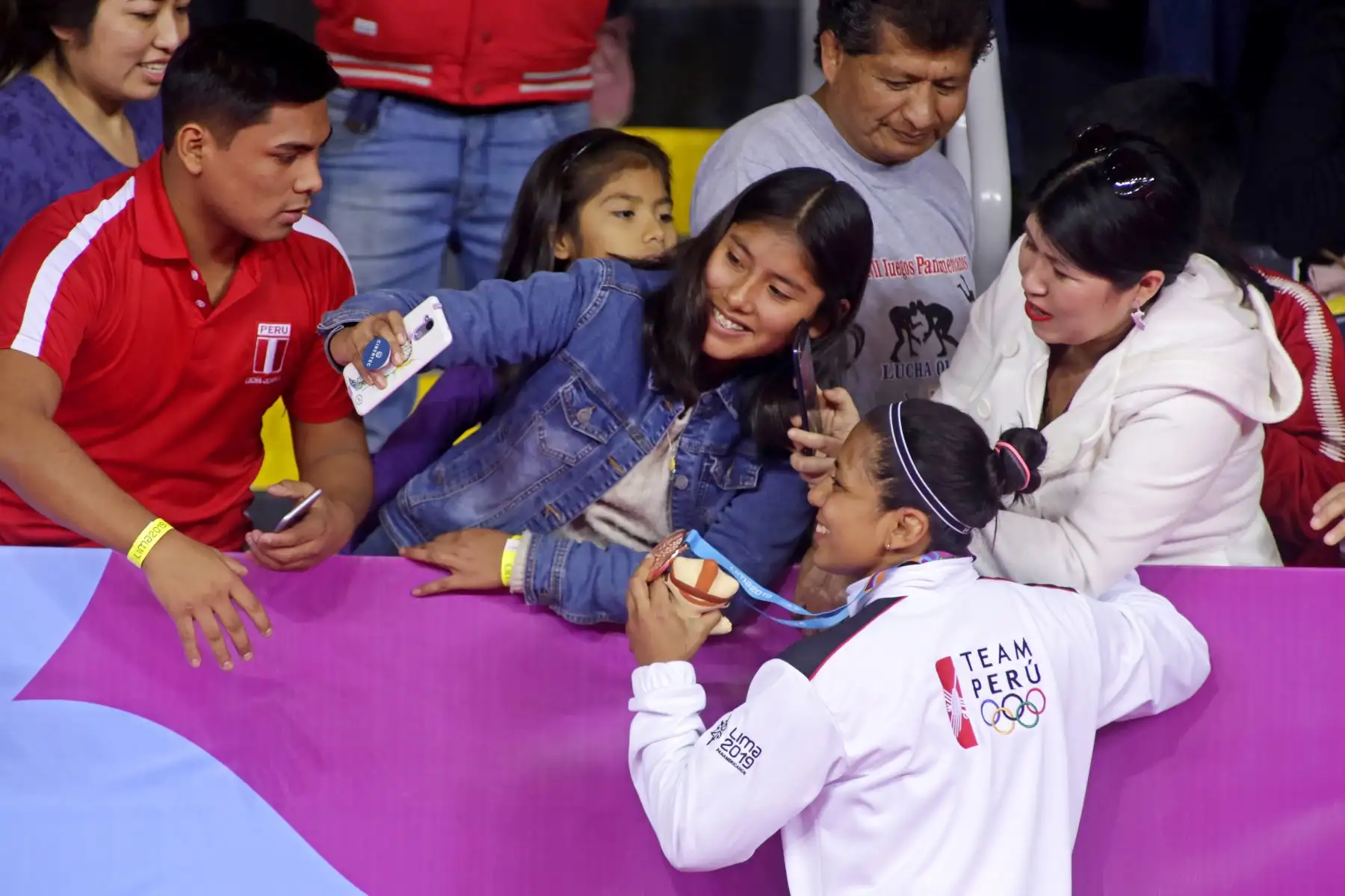 Thalía Mallqui consigue Medalla para Perú en lucha libre. Foto.ANDINA/Lima 2019