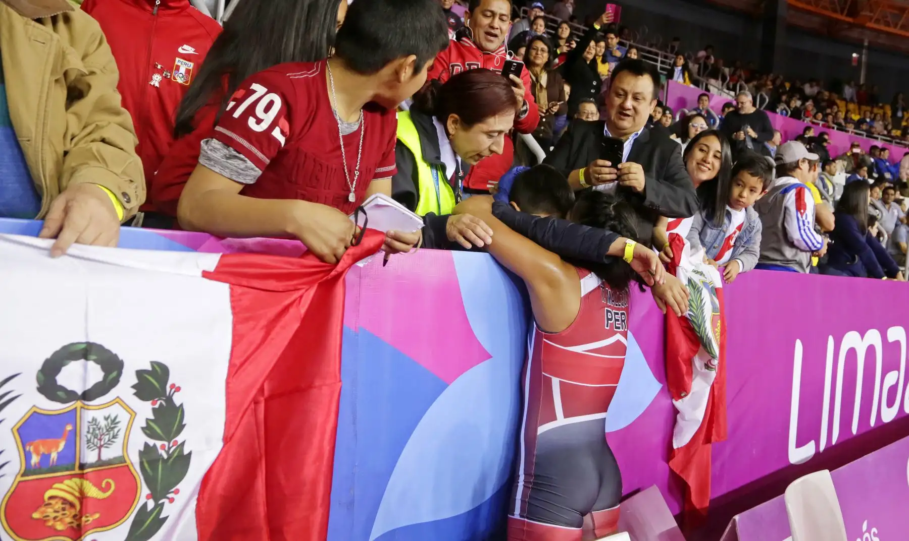 Thalía Mallqui consigue Medalla para Perú en lucha libre. Foto.ANDINA/Lima 2019