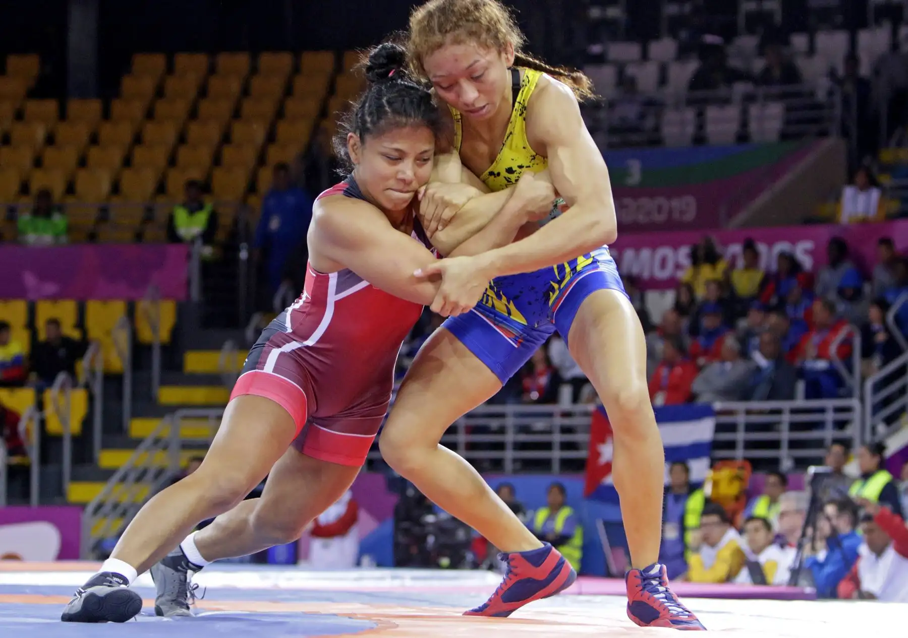 Thalía Mallqui consigue Medalla para Perú en lucha libre. Foto.ANDINA/Lima 2019
