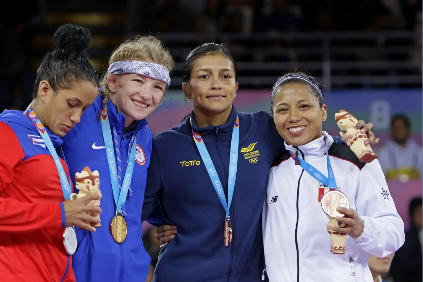 Thalía Mallqui consigue Medalla para Perú en lucha libre. Foto.ANDINA/Lima 2019