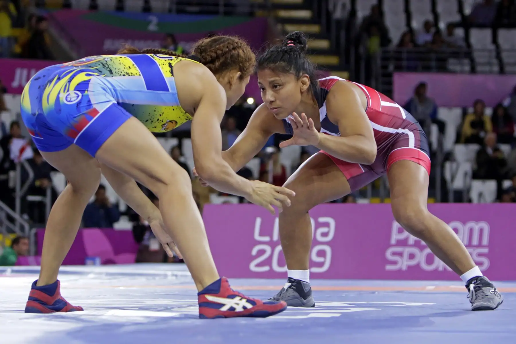 Thalía Mallqui consigue Medalla para Perú en lucha libre. Foto.ANDINA/Lima 2019