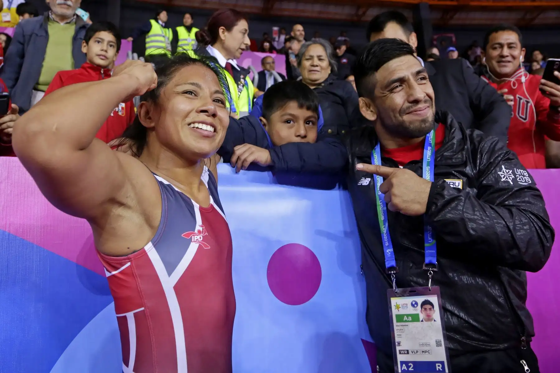 Thalía Mallqui consigue Medalla para Perú en lucha libre. Foto.ANDINA/Lima 2019