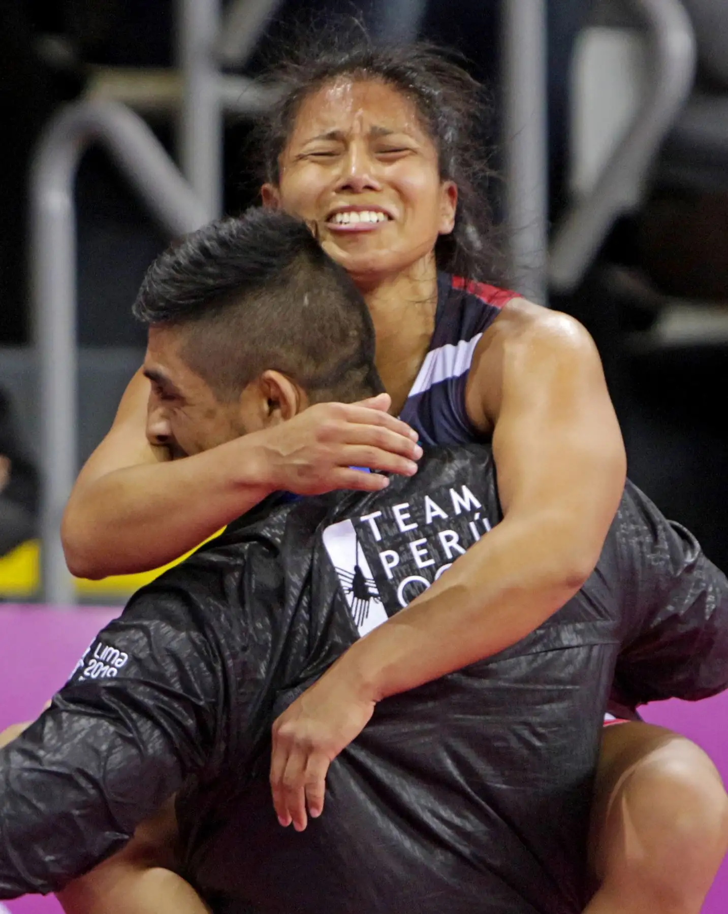 Thalía Mallqui consigue Medalla para Perú en lucha libre. Foto.ANDINA/Lima 2019