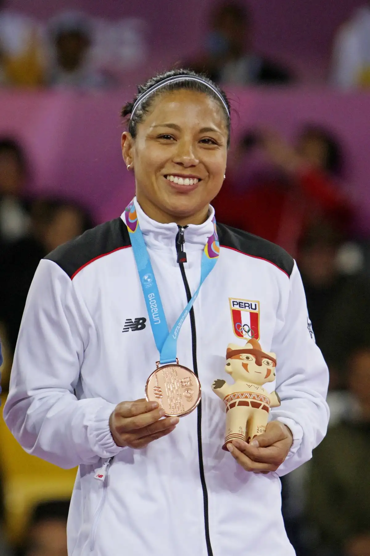 Thalía Mallqui consigue Medalla para Perú en lucha libre. Foto.ANDINA/Lima 2019