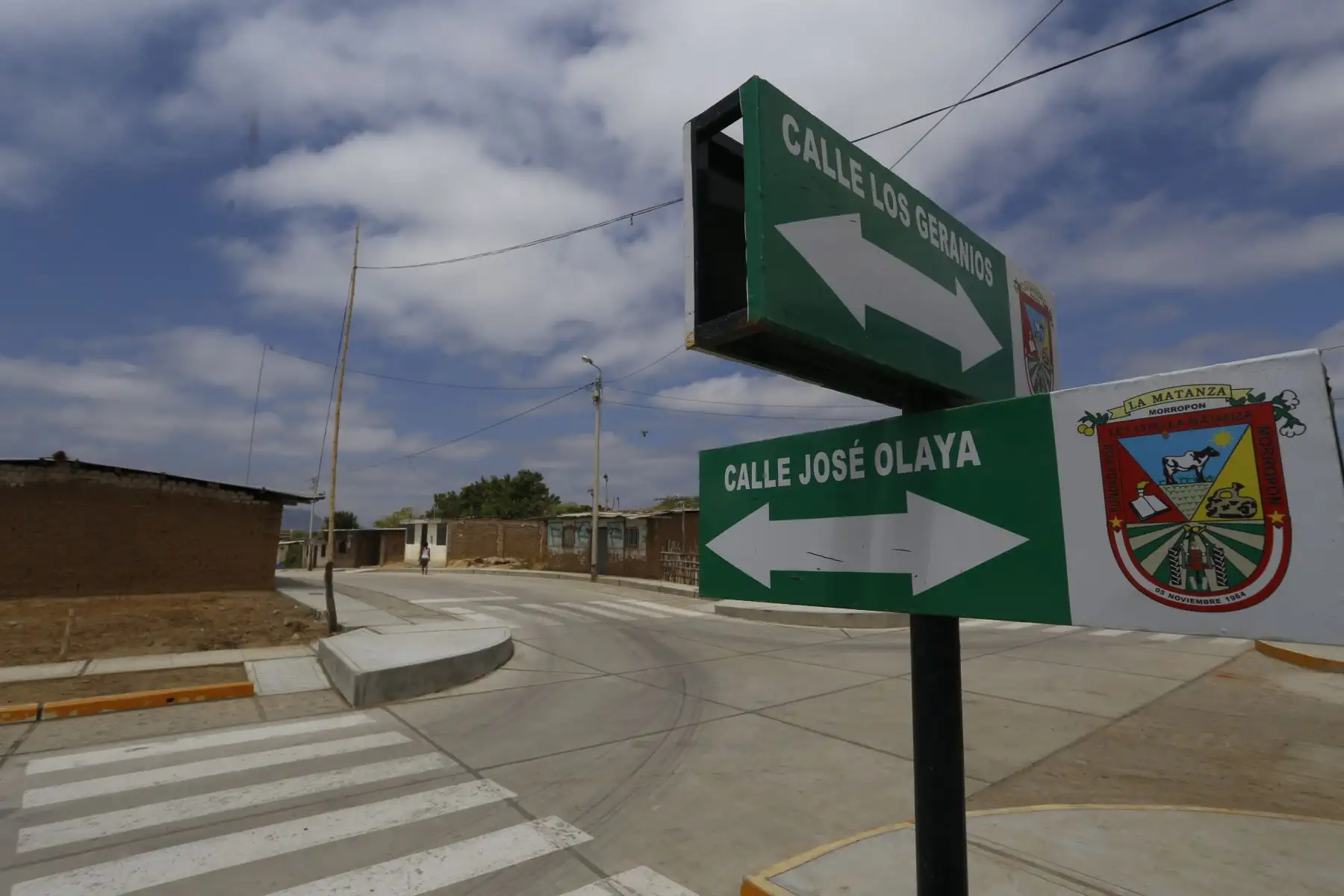 El distrito de La Matanza en la región Piura tiene 33 intervenciones en el Plan de Reconstrucción con Cambios (PIRCC). Durante el 2019 se han culminado ya 8 intervenciones y mejoramiento de calles y caminos vecinales. Foto: ANDINA/Prensa Presidencia