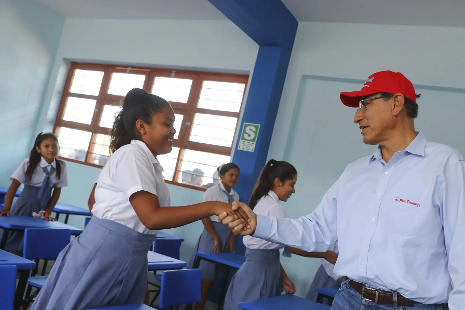 Presidente Vizcarra inaugura Colegio José Olaya que  fue afectado por el fenómeno del niño en el 2017.Foto: ANDINA/Prensa Presidencia