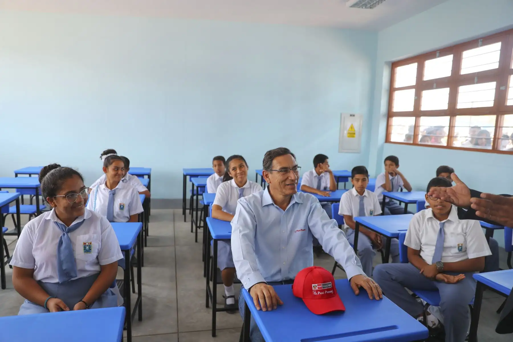 Presidente Vizcarra inaugura Colegio José Olaya que  fue afectado por el fenómeno del niño en el 2017.Foto: ANDINA/Prensa Presidencia