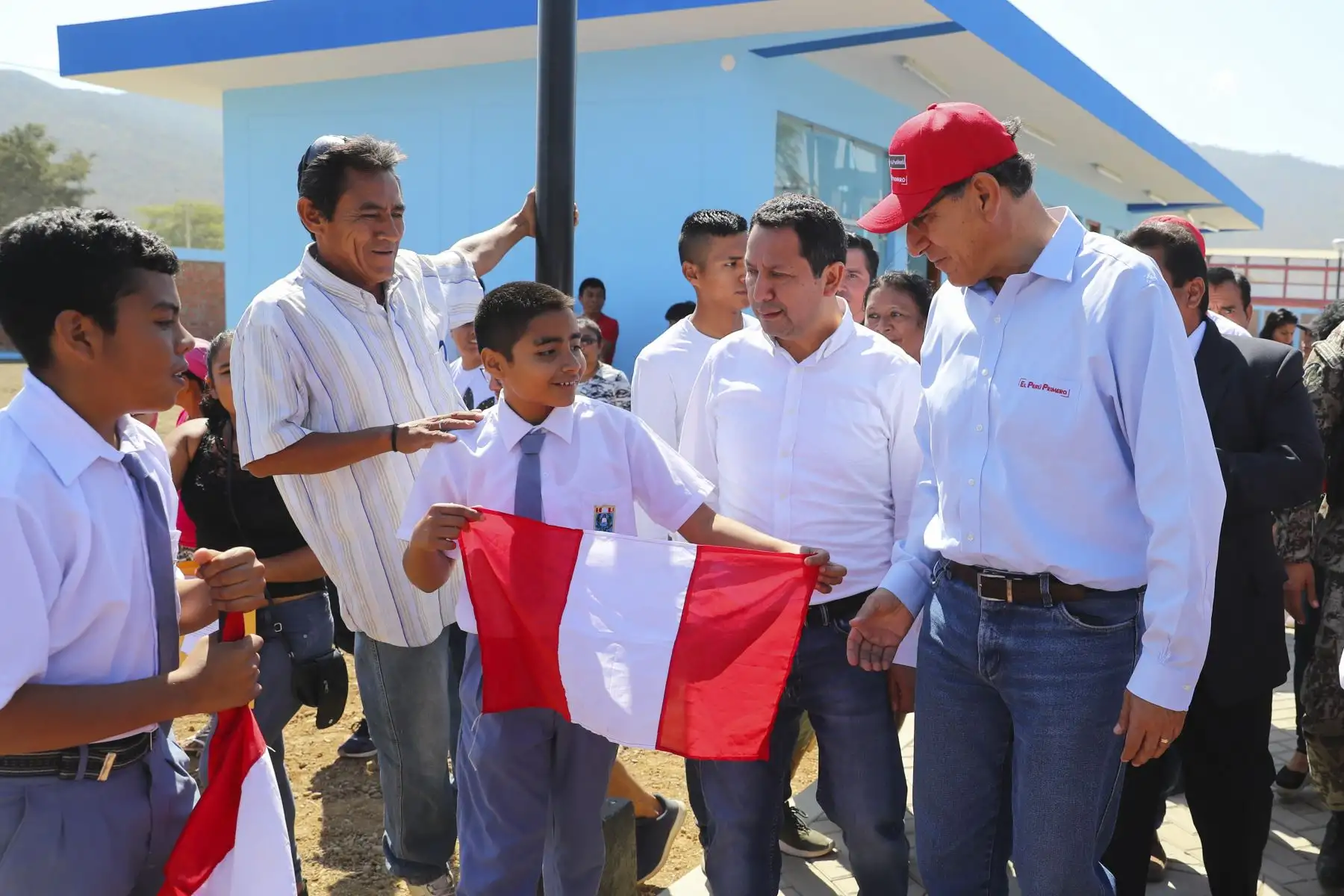 Presidente Vizcarra inaugura Colegio José Olaya que  fue afectado por el fenómeno del niño en el 2017.Foto: ANDINA/Prensa Presidencia