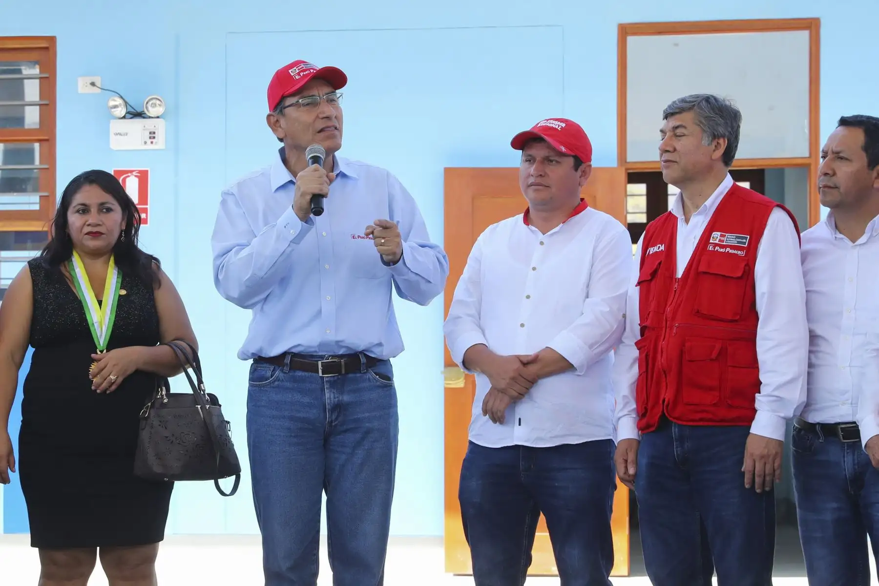 Presidente Vizcarra inaugura Colegio José Olaya que  fue afectado por el fenómeno del niño en el 2017.Foto: ANDINA/Prensa Presidencia