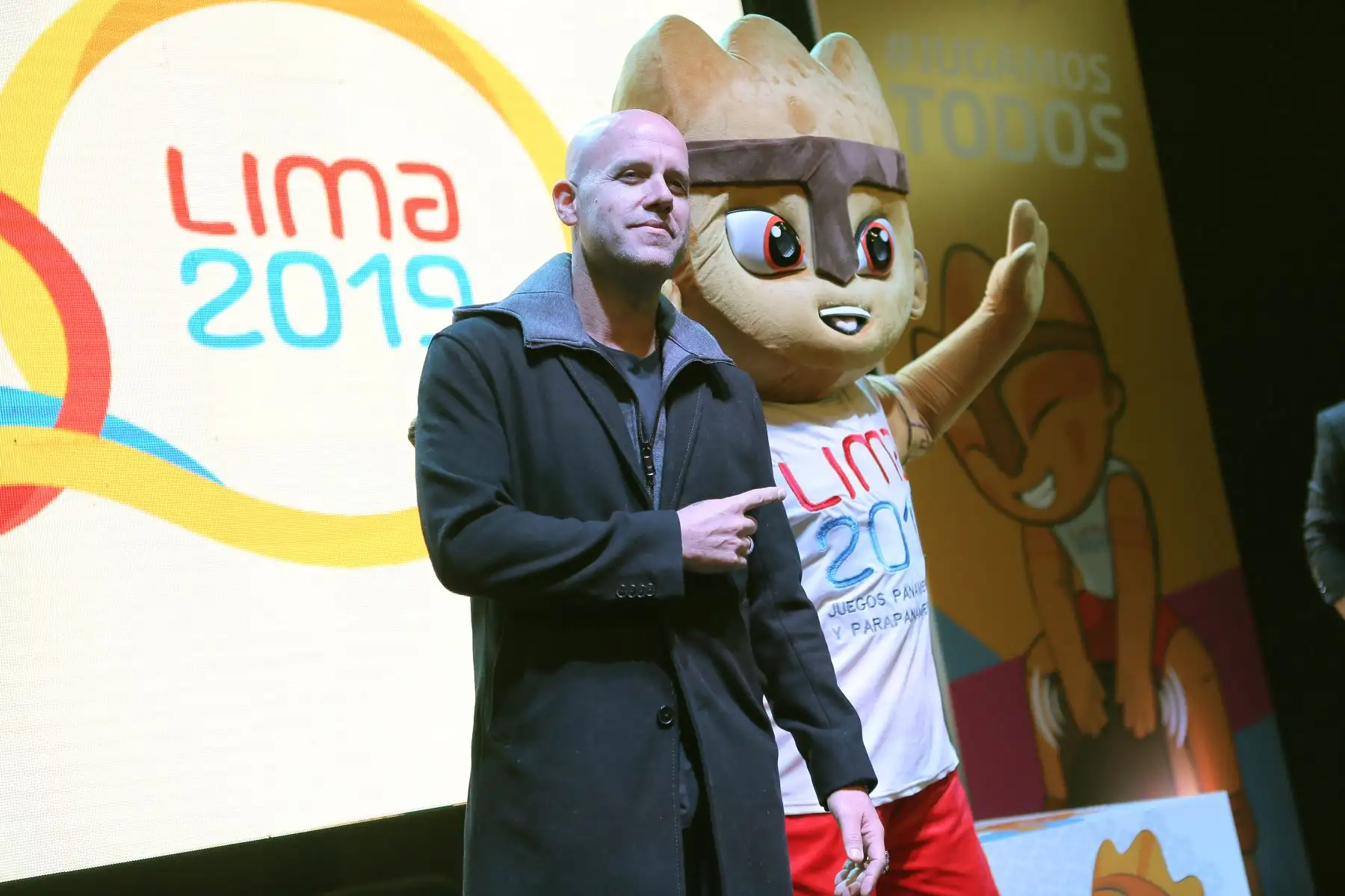 Conferencia de prensa presentando a Gian Marco Zignago como el artista estelar para la clausura de los Juegos Panamericanos Lima 2019.
Foto: ANDINA/David Huamaní