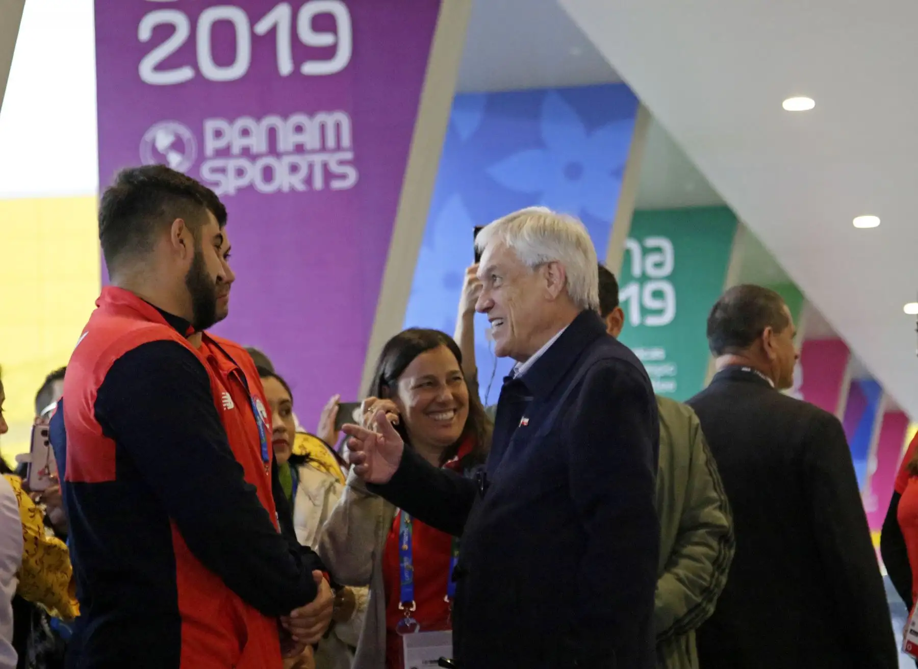 Presidente de Chile Sebastián Piñera visitó las sedes de los Juegos Panamericanos de Lima 2019. Foto:ANDINA/ Lima 2019.