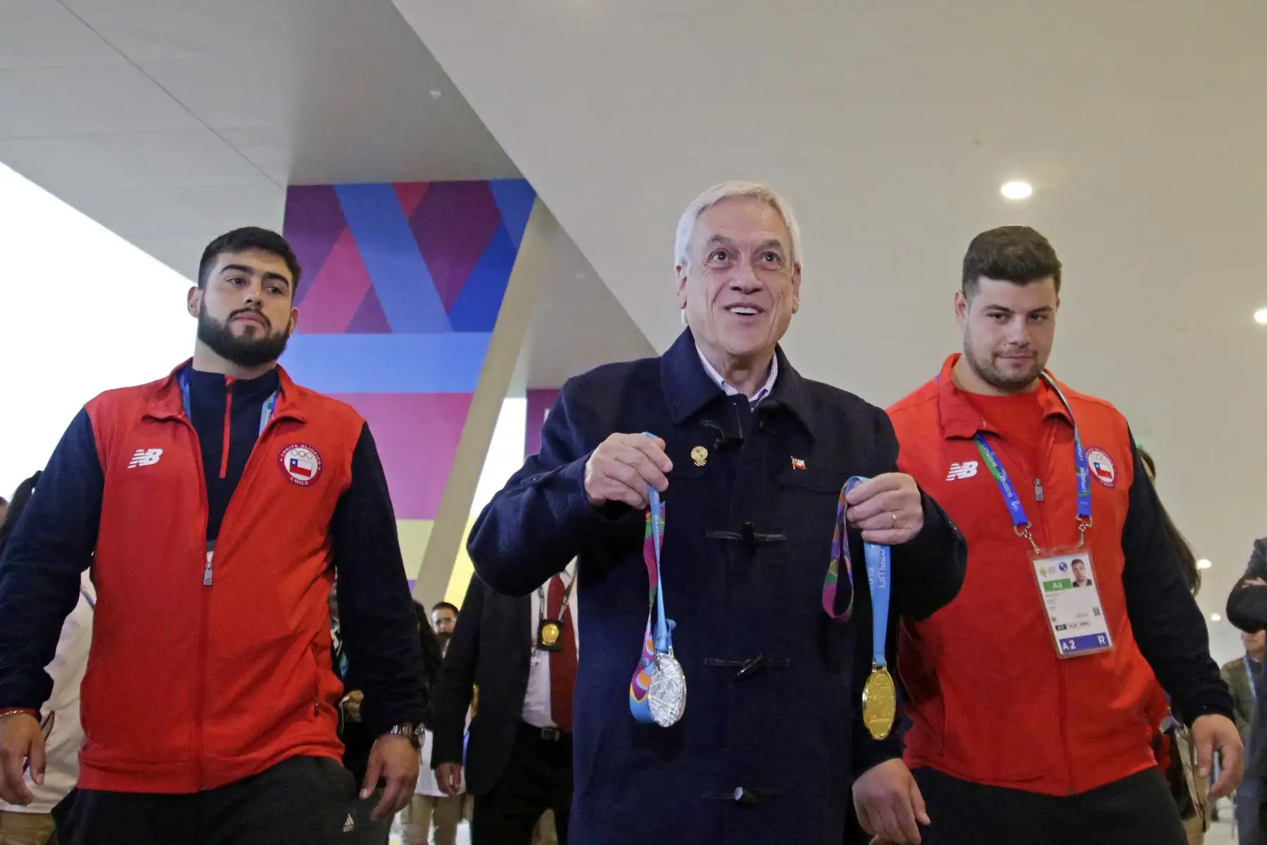 Presidente de Chile Sebastián Piñera visitó las sedes de los Juegos Panamericanos de Lima 2019. Foto:ANDINA/ Lima 2019.