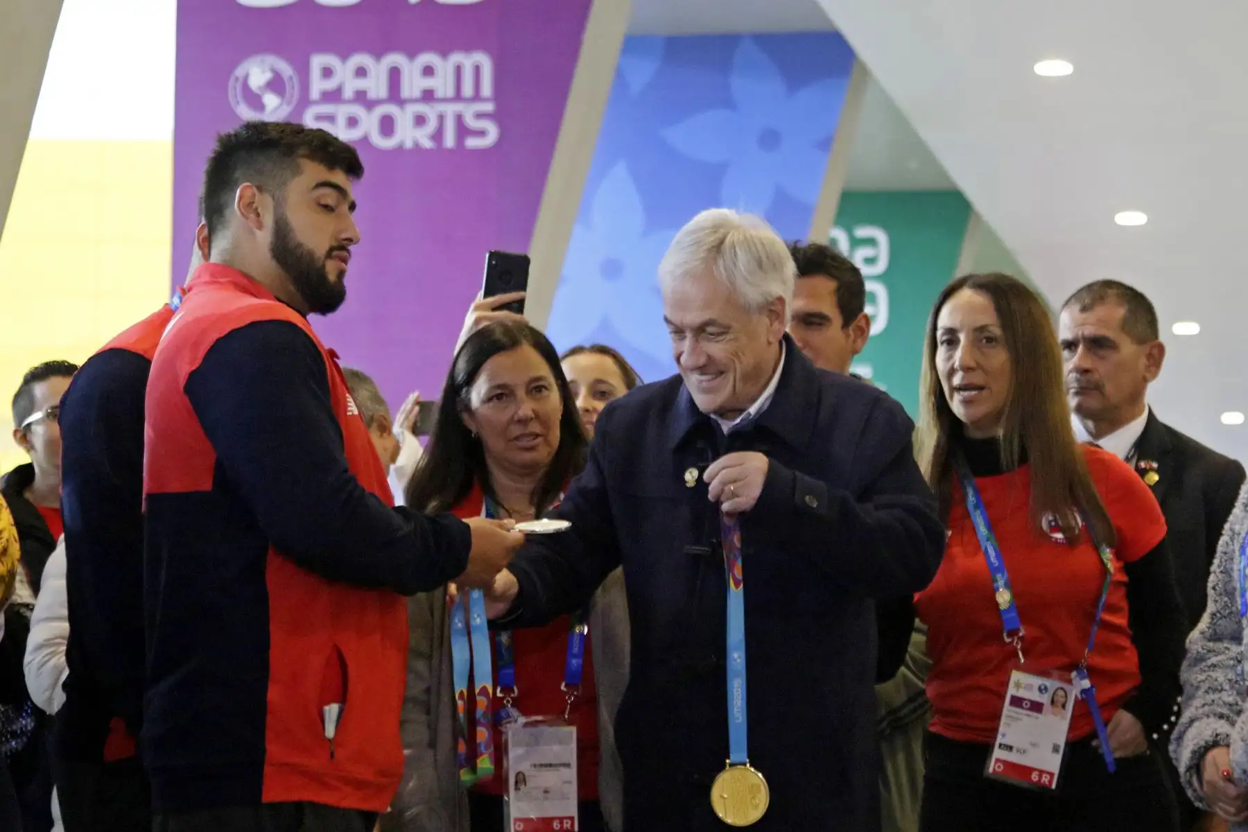 Presidente de Chile Sebastián Piñera visitó las sedes de los Juegos Panamericanos de Lima 2019. Foto:ANDINA/ Lima 2019.