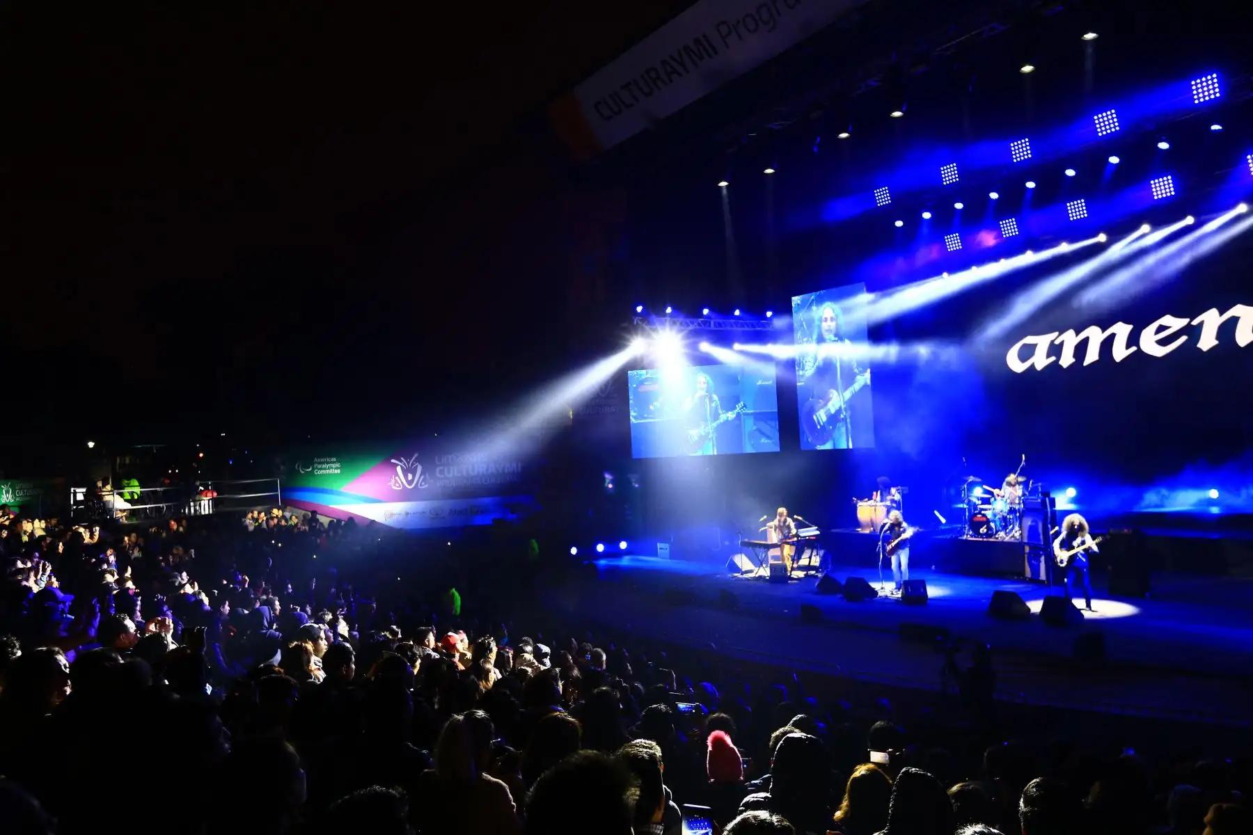 Grupo de rock Amén, se presento en el Parque de la Exposición, en el marco de Lima 2019 Culturaymi, programa cultural.Foto.ANDINA/Pedro Cardenas.