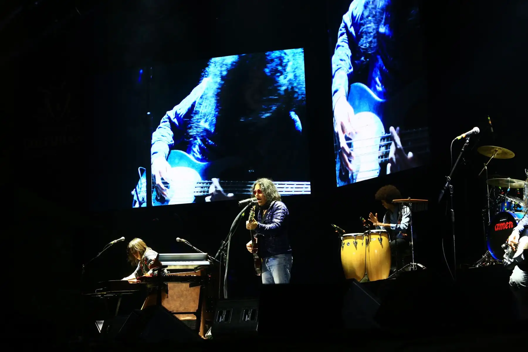 Grupo de rock Amén, se presento en el Parque de la Exposición, en el marco de Lima 2019 Culturaymi, programa cultural.Foto.ANDINA/Pedro Cardenas.