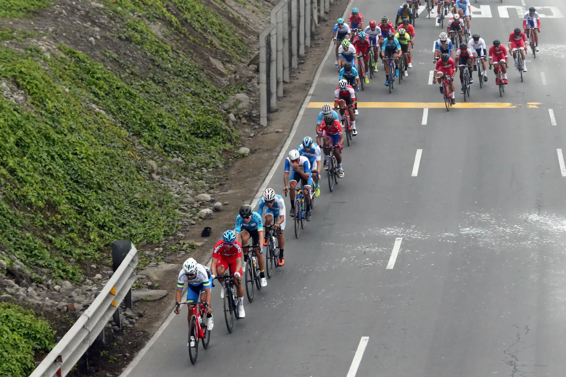 Lima 2019:  competencia de ciclismo en la costa verde final  Foto: ANDINA/Norman Córdova