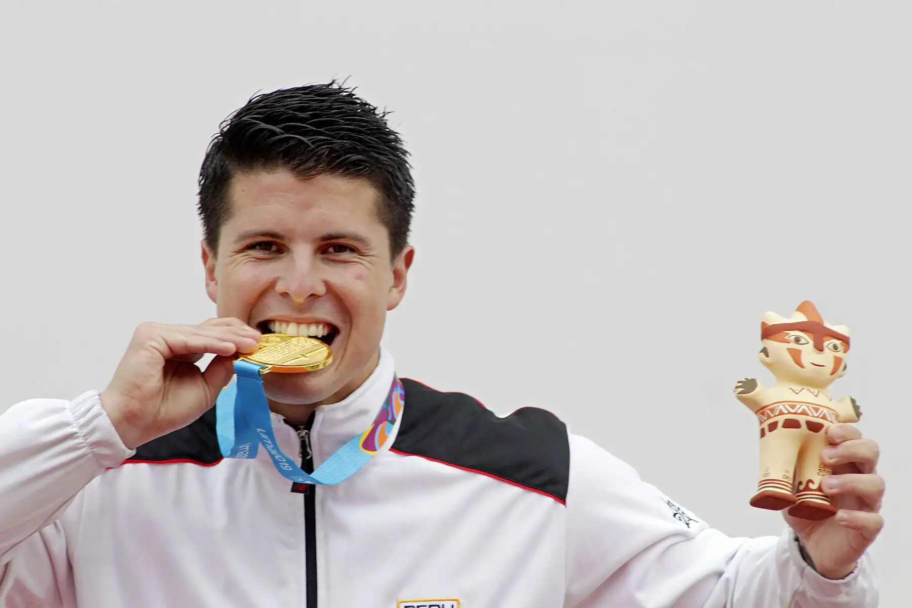 El deportista nacional, Kevin Martínez obtuvo la medalla de oro en frontón, sumando la décima que nuestra delegación  en los Juegos Panamericanos Lima 2019. Foto: ANDINA/ LIMA 2019