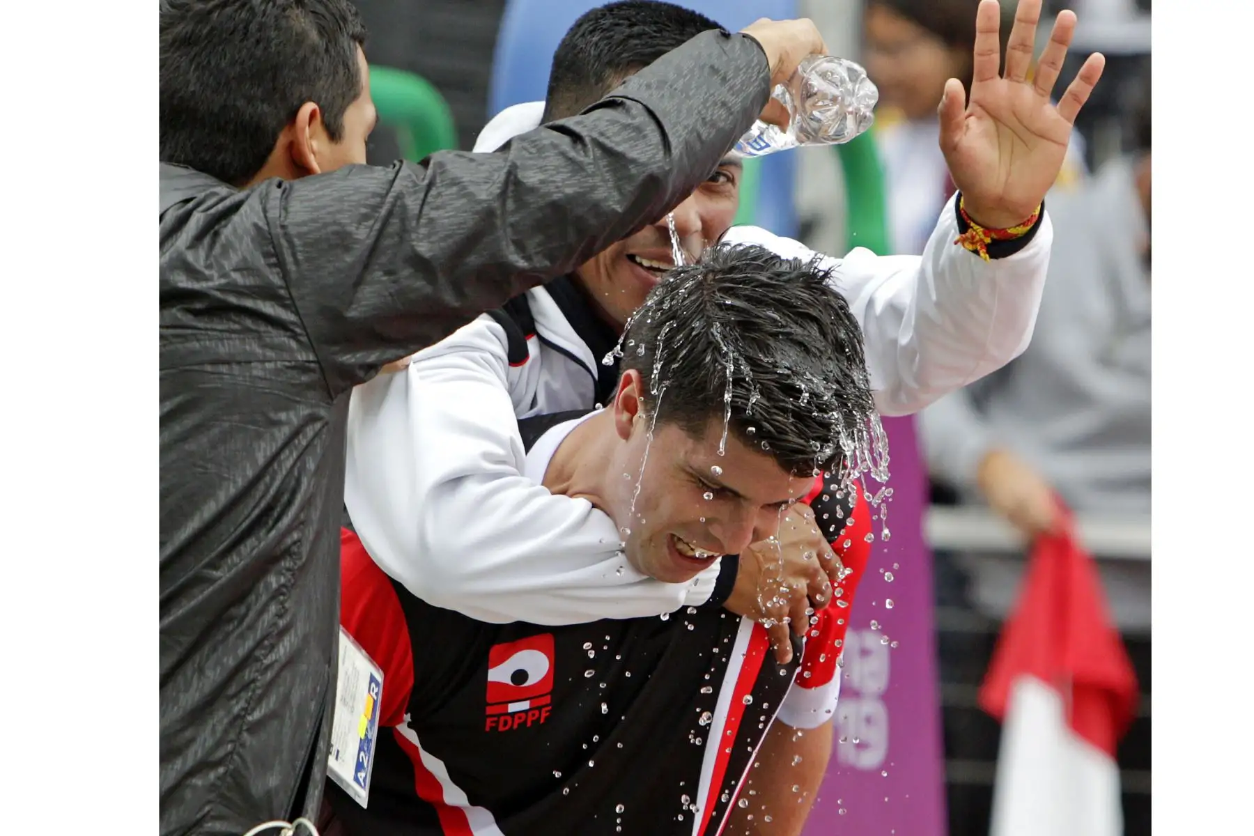 El deportista nacional, Kevin Martínez obtuvo la medalla de oro en frontón, sumando la décima que nuestra delegación  en los Juegos Panamericanos Lima 2019. Foto: ANDINA/ LIMA 2019
