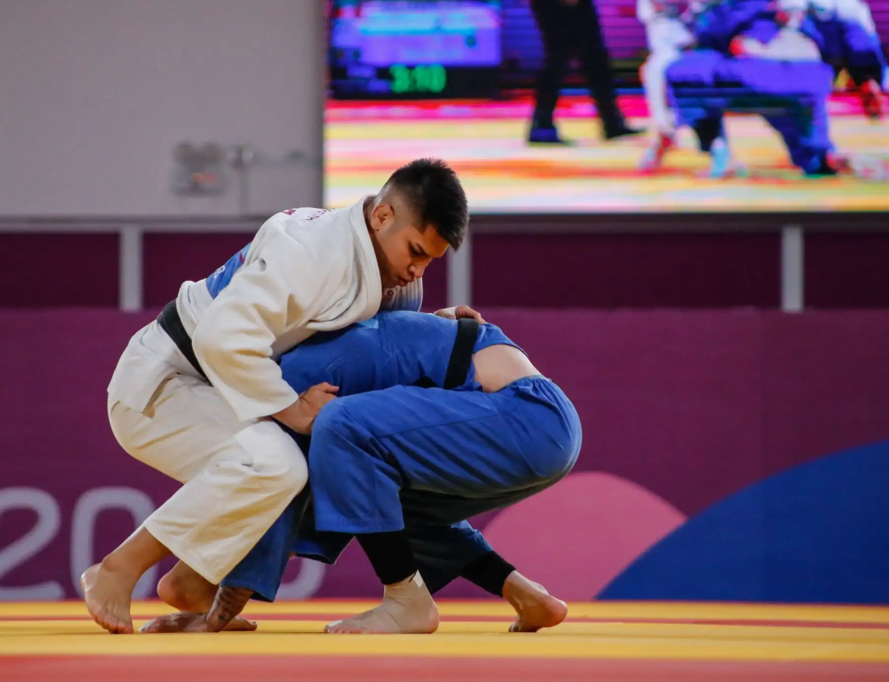 Yuta Galarreta que nació Japón, pero de padres peruanos ingresó a la historia del deporte nacional porque logró obtener la medalla de bronce en judo en Lima 2019.Foto:LIMA 2019