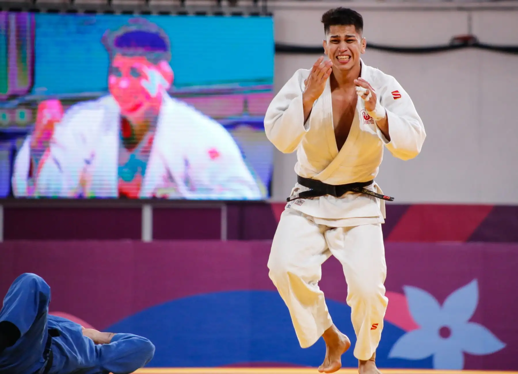 Yuta Galarreta que nació Japón, pero de padres peruanos ingresó a la historia del deporte nacional porque logró obtener la medalla de bronce en judo en Lima 2019.Foto:LIMA 2019