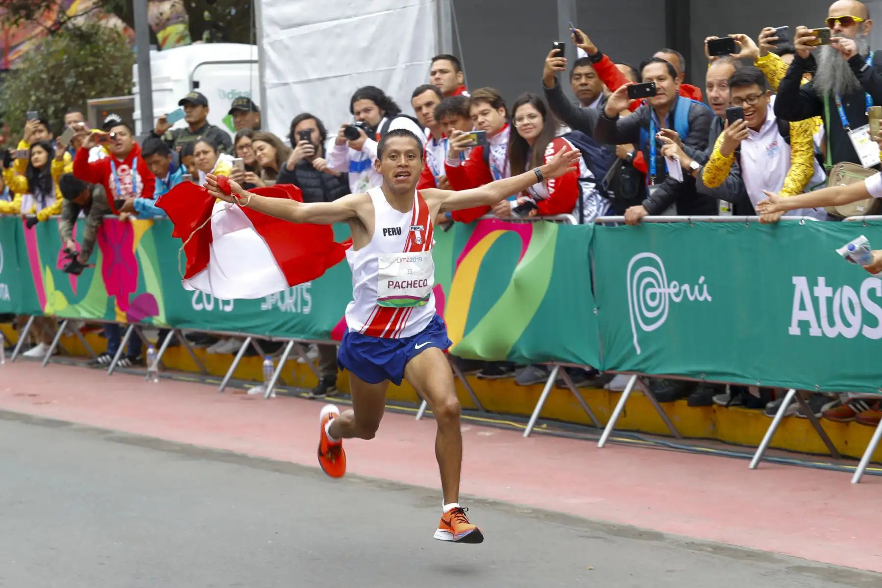 Christian Pacheco, medalla de oro en maratón. Foto:Lima 2019