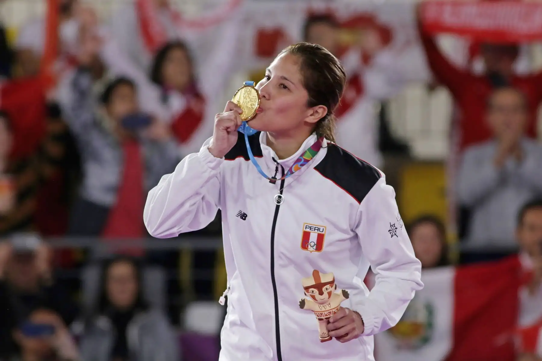 Alexandra Grande, medalla de oro en Karate. Foto:Lima 2019