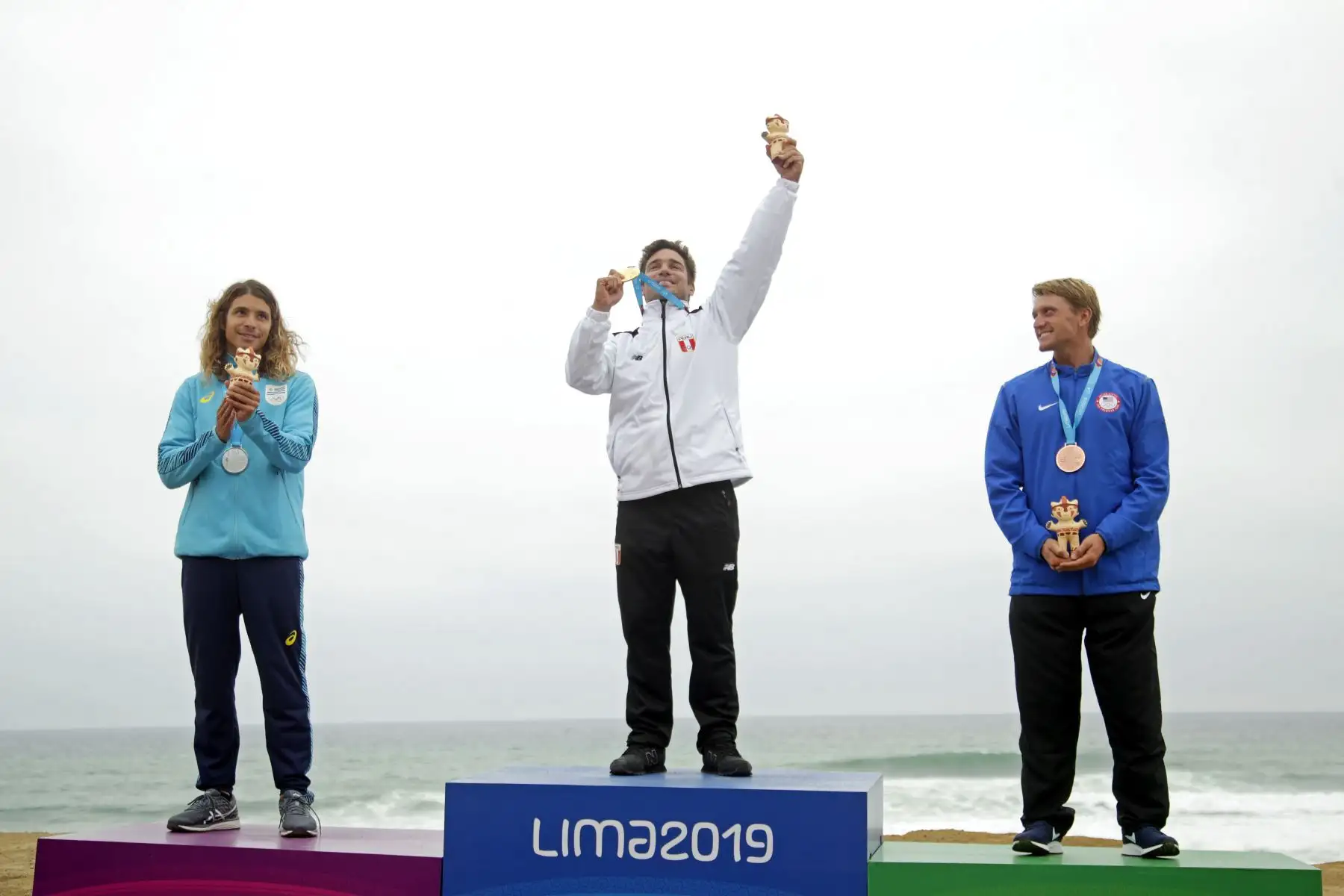 Piccolo Clemente , medalla de oro en longboard. Foto:Lima 2019