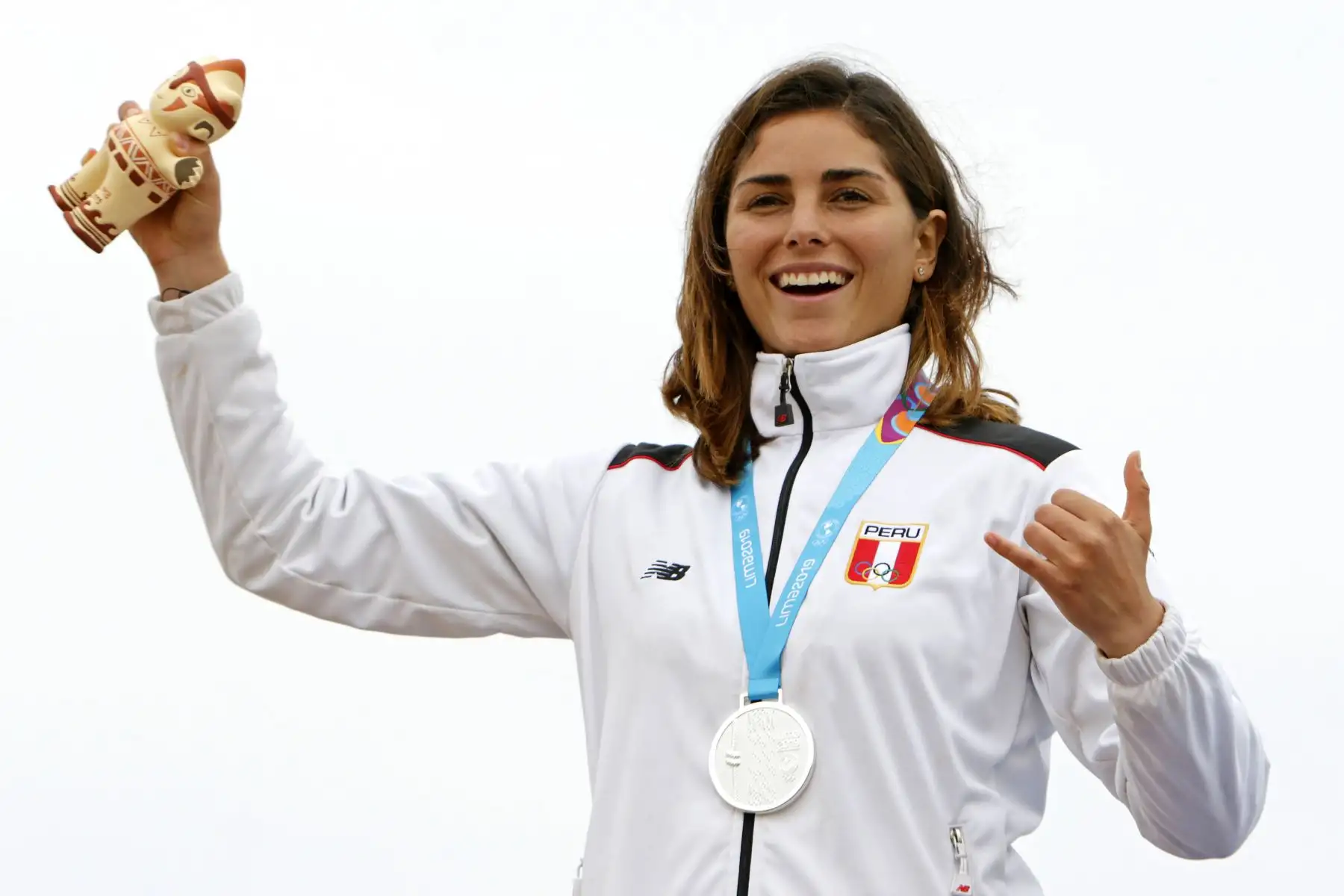 Vania Torres, medalla de plata en SUP surf. Foto:Lima 2019