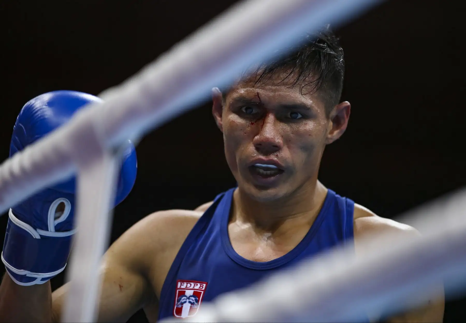 Leodan Pezo, medalla de bronce en boxeo. Foto:Lima 2019