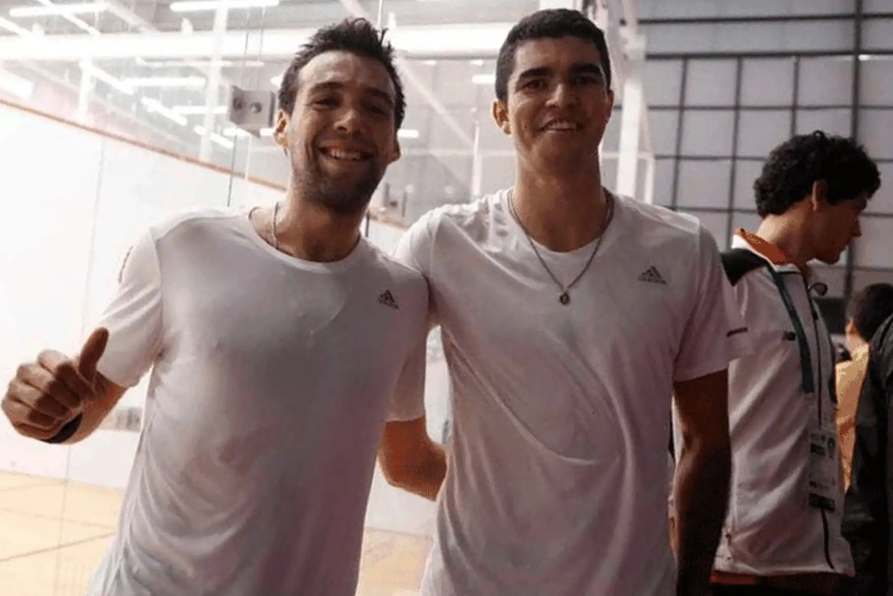 Diego Elías y Alonso Escudero, medalla de bronce en squash dobles. Foto:Lima 2019