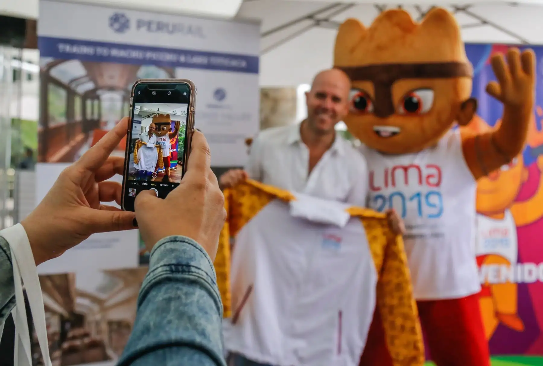 Meet and greet con Gianmarco, previo a la ceremonia de clausura de los Juegos Panamericanos Lima 2019. Foto:Lima 2019