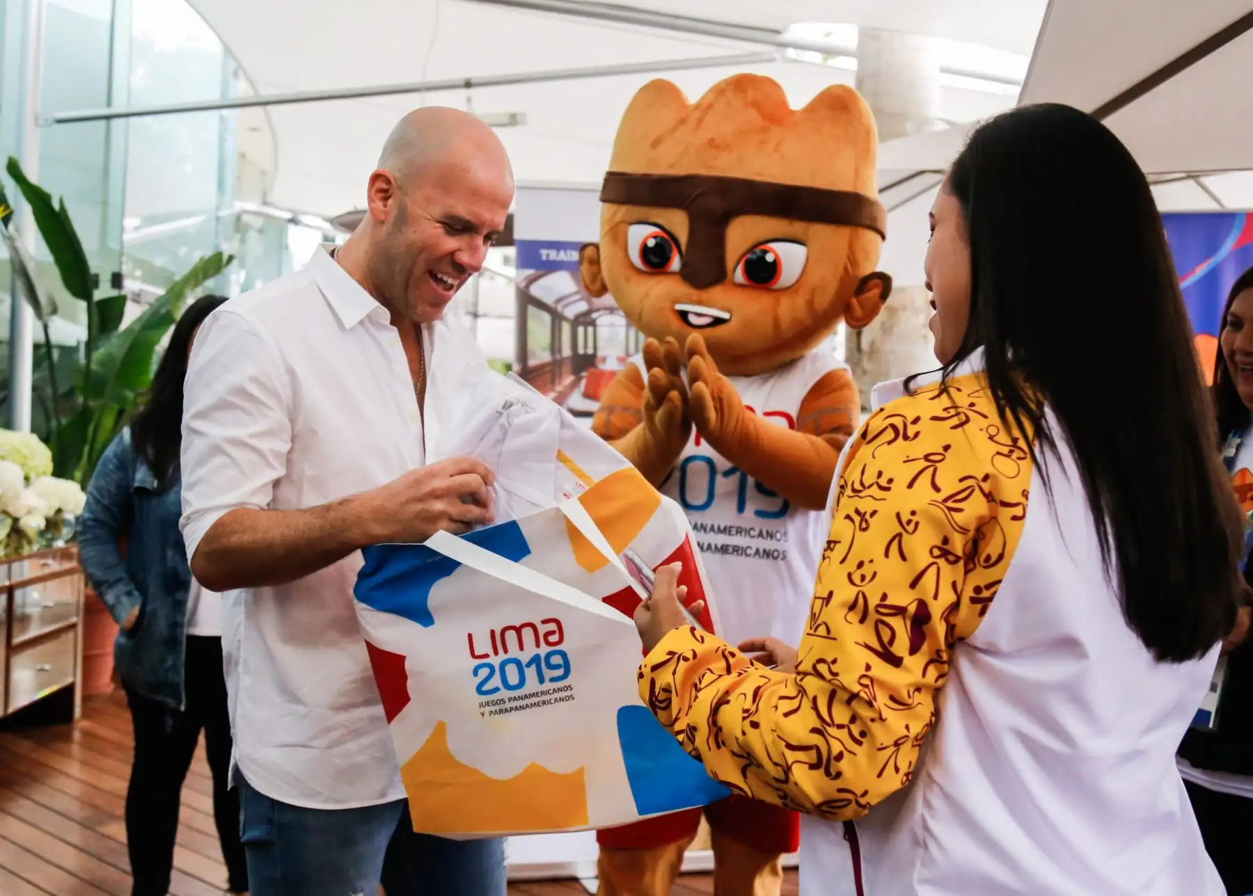 Meet and greet con Gianmarco, previo a la ceremonia de clausura de los Juegos Panamericanos Lima 2019. Foto:Lima 2019