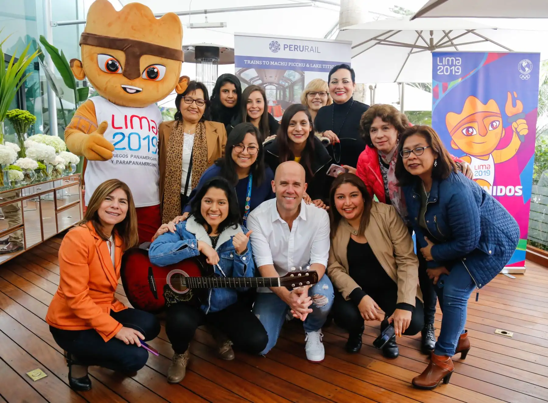 Meet and greet con Gianmarco, previo a la ceremonia de clausura de los Juegos Panamericanos Lima 2019. Foto:Lima 2019