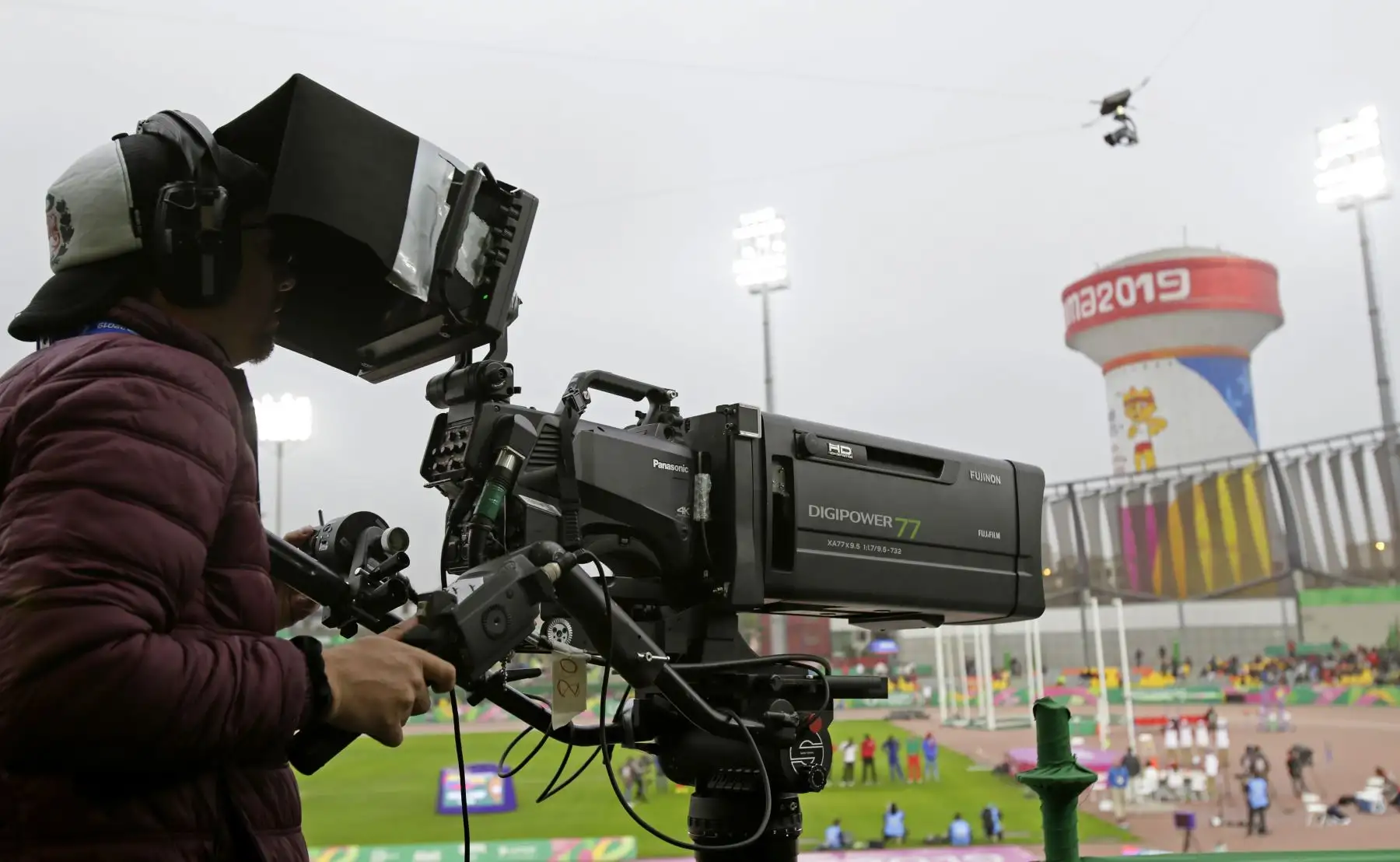 Tecnología para la transmisión televisiva de los Juegos Panamericanos Lima 2019.Foto: ANDINA/ Lima 2019