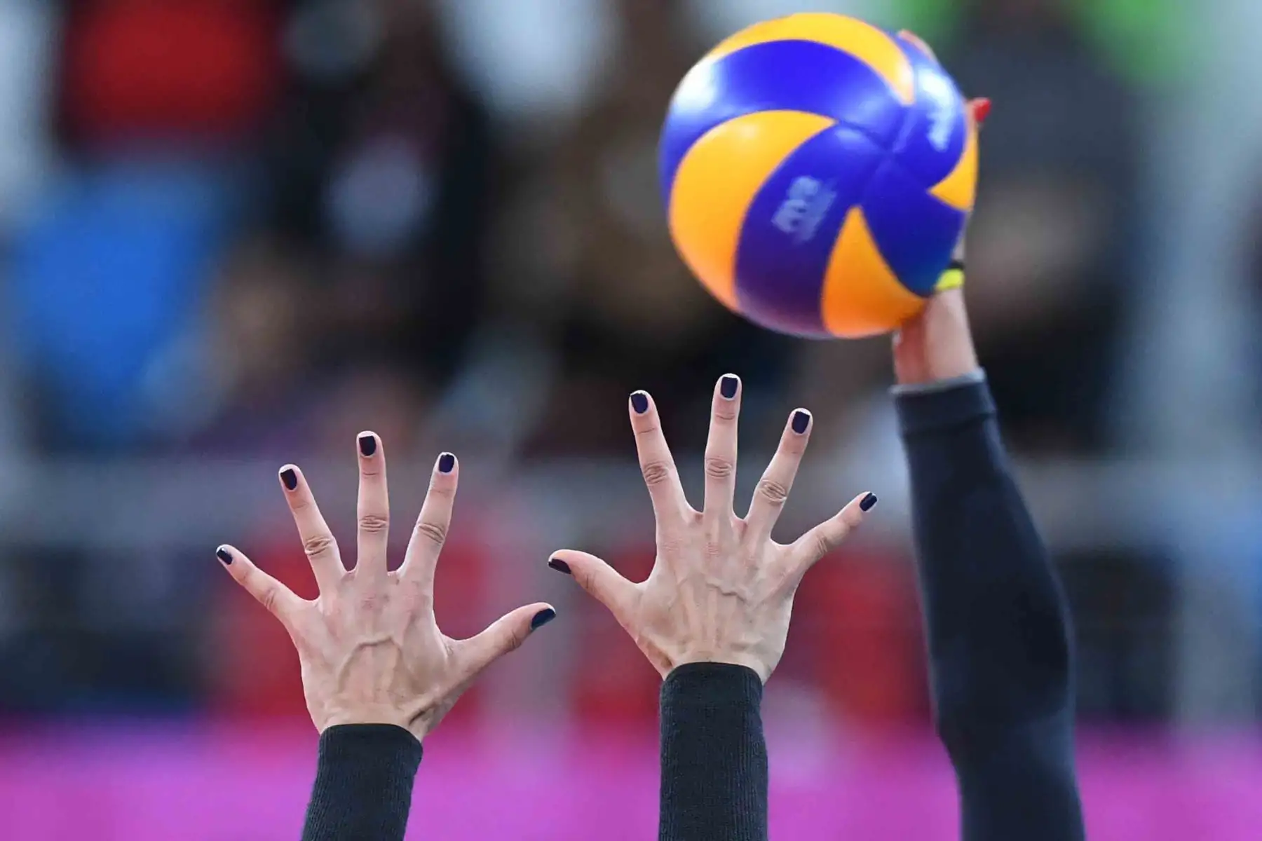 Colombia y República Dominicana compiten durante la Medalla de Oro de Voleibol Femenino en los Juegos Panamericanos de Lima 2019 en Lima el 11 de agosto de 2019. Foto: AFP