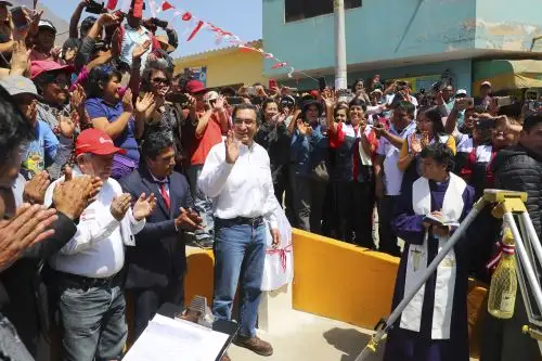 El distrito de Santa Rosa de Quives, en la provincia limeña de Canta, cuenta con nuevas calles y un puente peatonal que mejorará la conectividad. Foto: ANDINA/Prensa Presidencia
