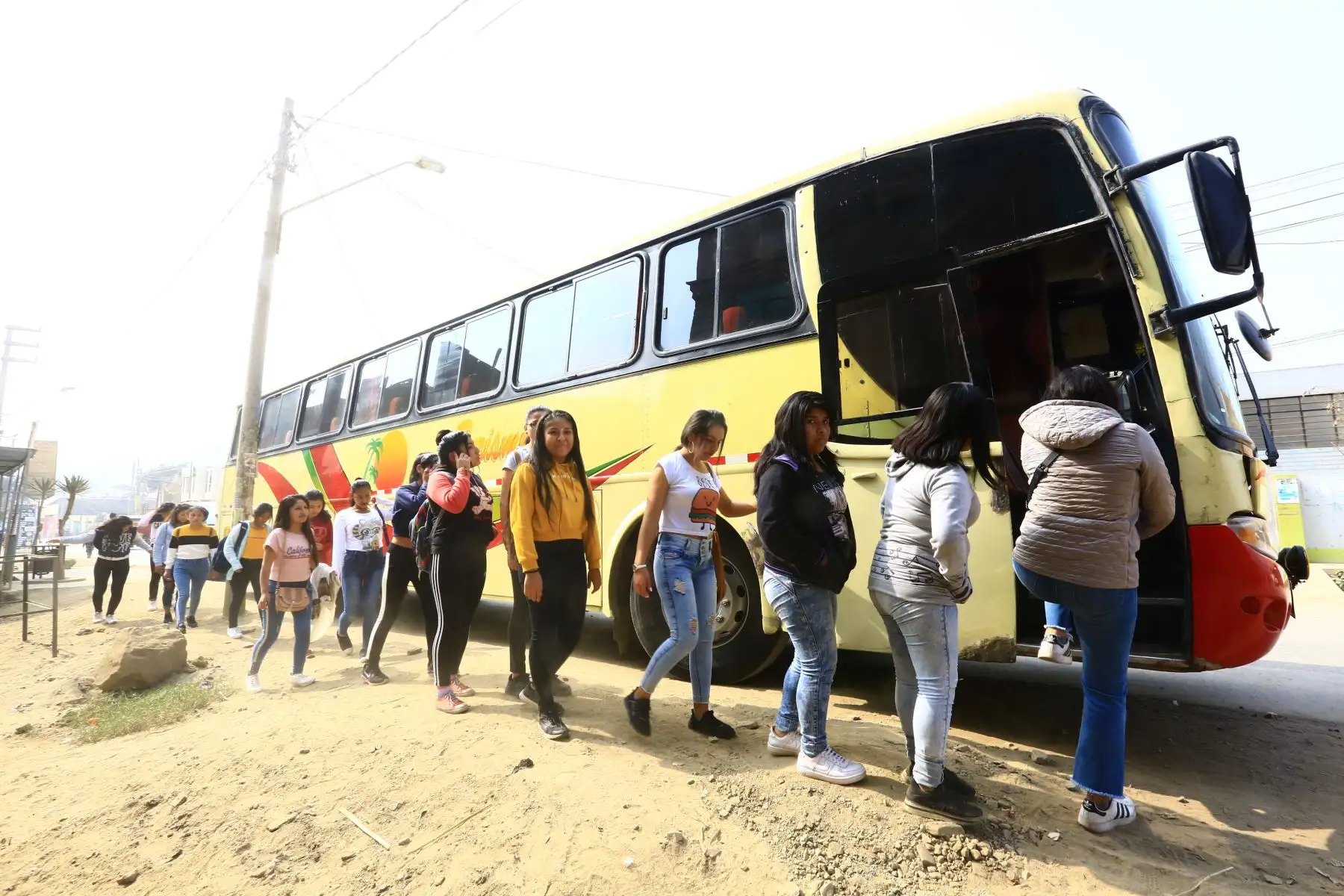 Niños de Huachipa asisten a la Clausura de los Juegos Panamericanos gracias a las entradas Solidarias de Lima 2019  Foto: ANDINA/Pedro Cardenas