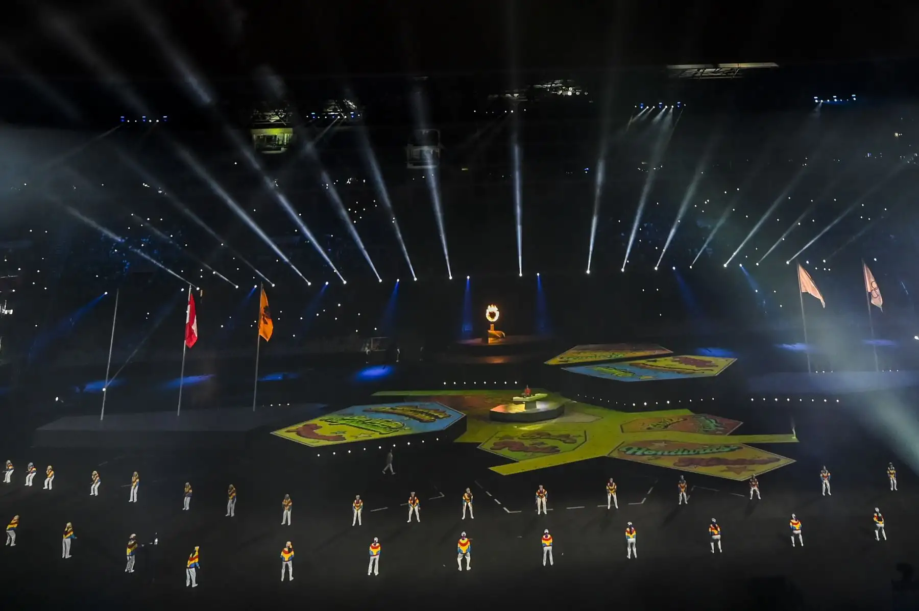 Vista general tomada durante la ceremonia de clausura de los Juegos Panamericanos de Lima 2019 en Lima el 11 de agosto de 2019. AFP