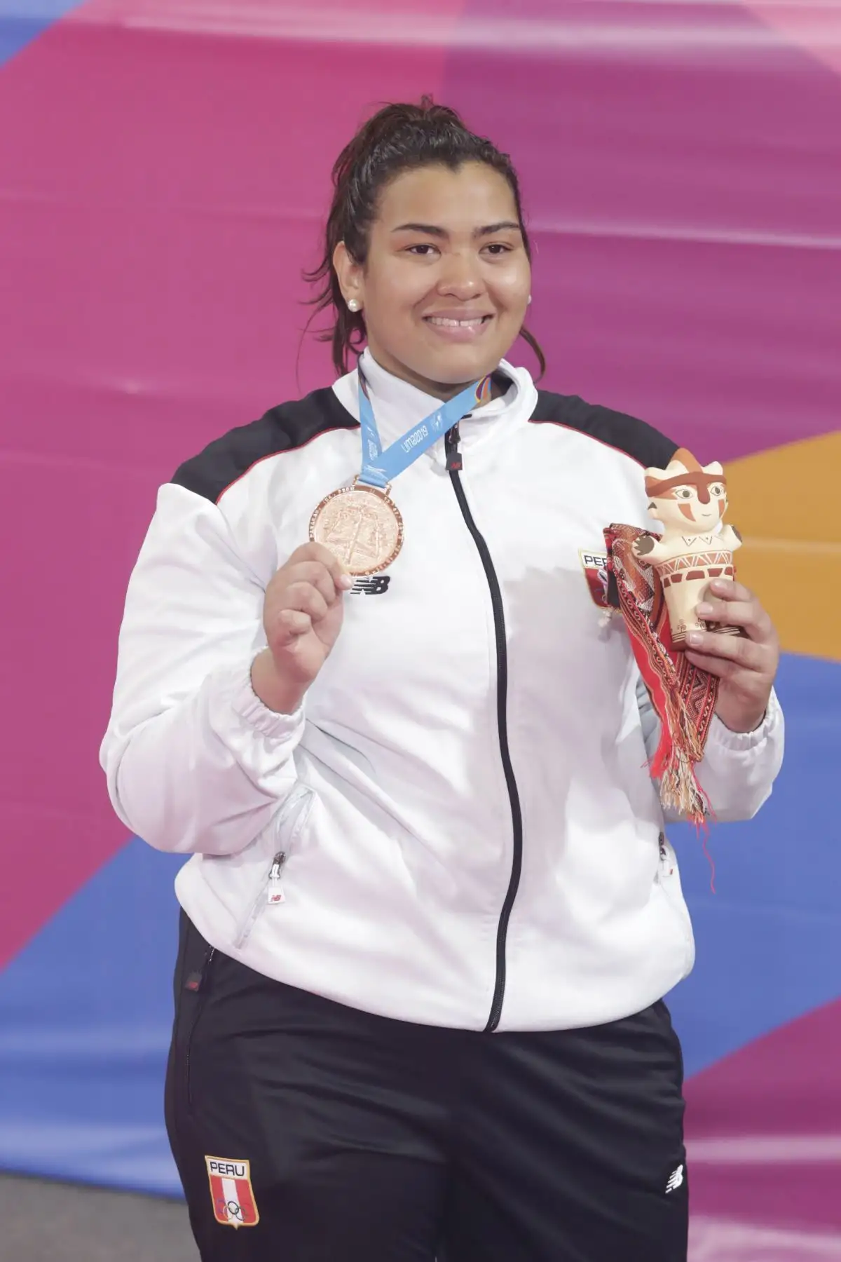 Juliana Bolívar, medalla de bronce en judo. Foto: ANDINA/ Lima 2019