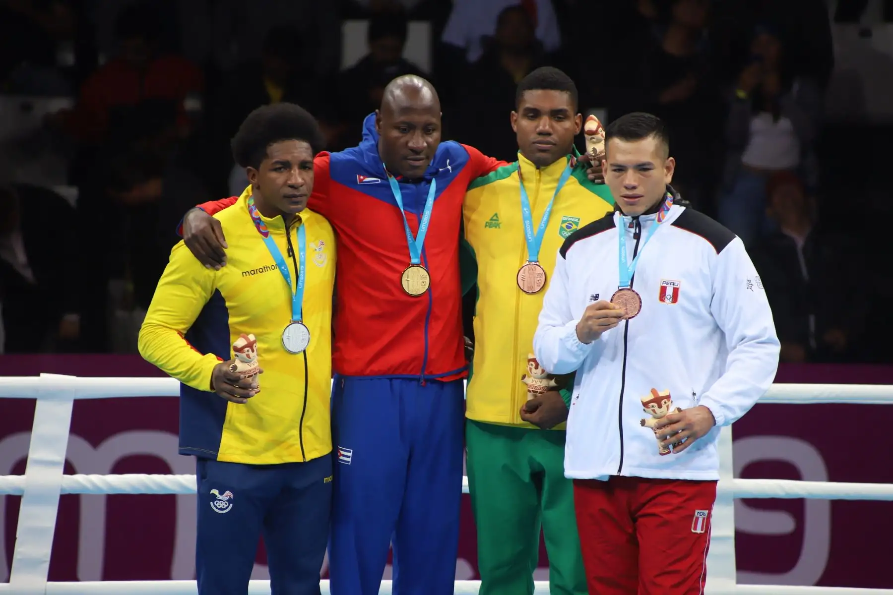 Jose María Lucar, medalla de bronce en boxeo. Foto:Lima 2019