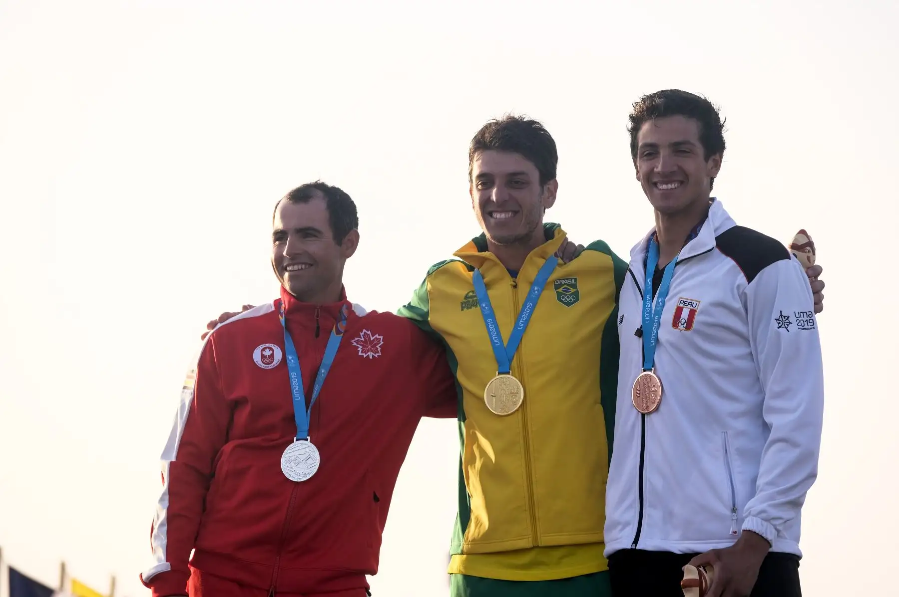 Renzo Sanguinetti, medalla de bronce en vela. Foto:Lima 2019