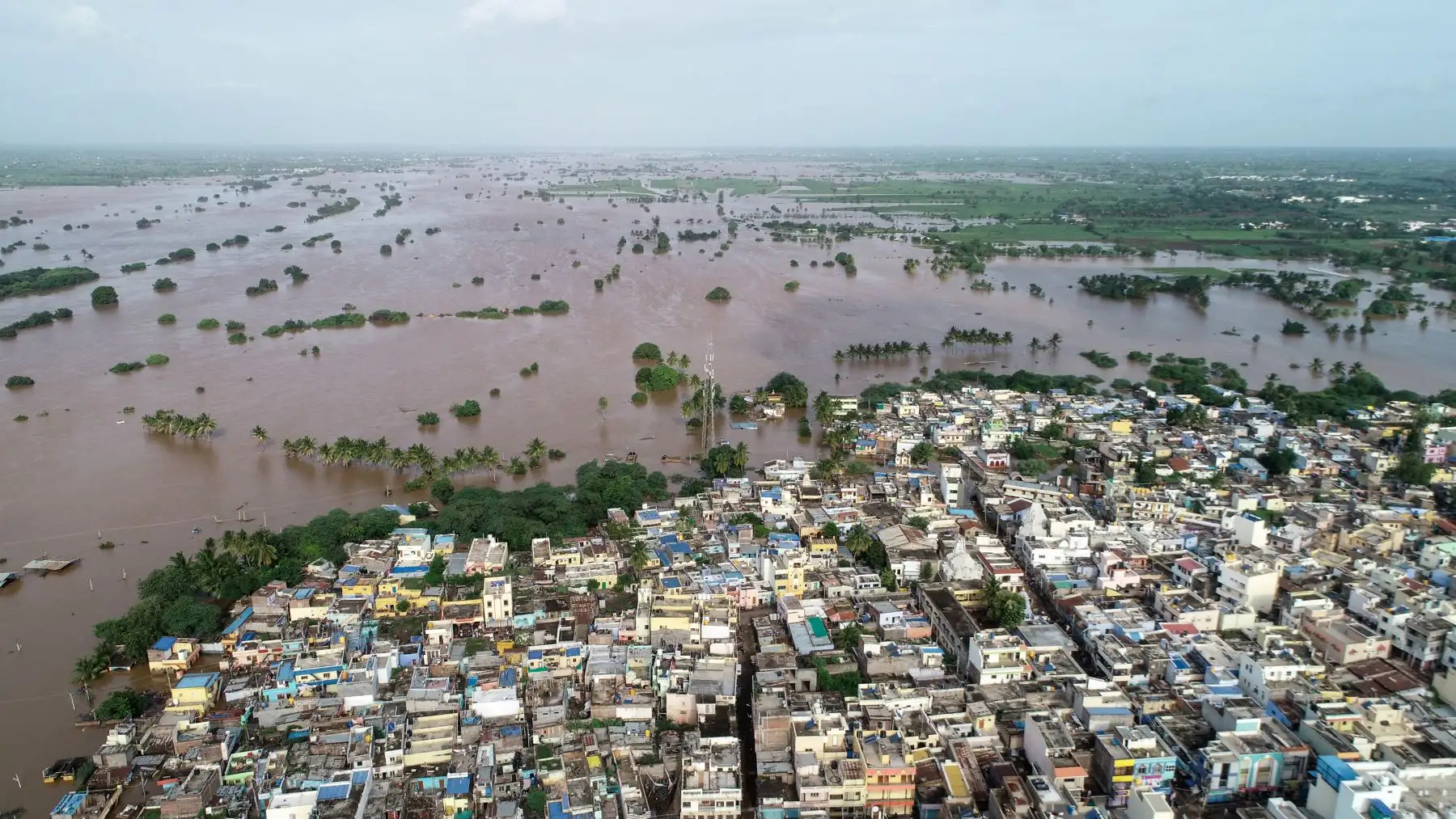 Las inundaciones han matado al menos a 100 personas. y desplazaron a cientos de miles en gran parte de la India con el estado más afectado del sur Kerala. AFP