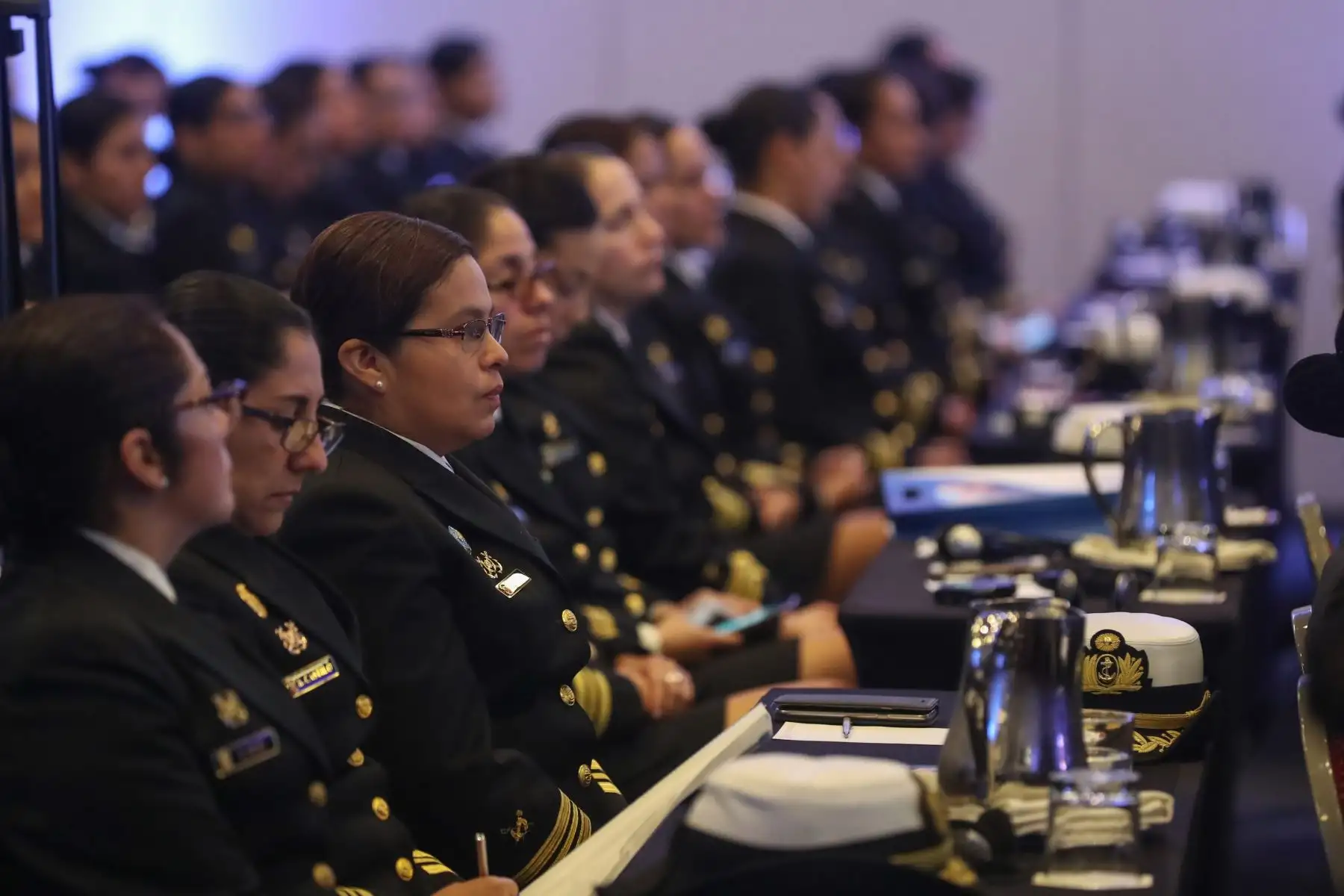 Ministro de Defensa Jorge Moscoso inauguró el Foro Internacional: La Mujer en la Armada. Foto: ANDINA/MINDEF