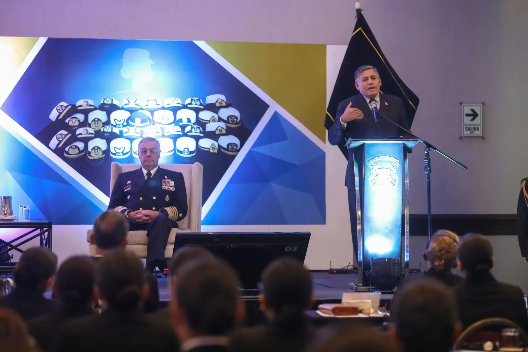 Ministro de Defensa Jorge Moscoso inauguró el Foro Internacional: La Mujer en la Armada. Foto: ANDINA/MINDEF