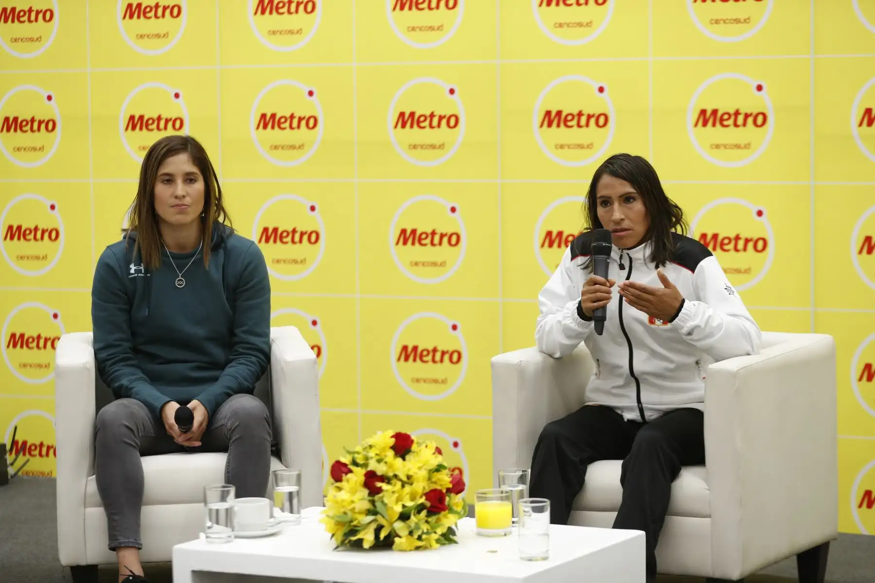 Gladys Tejeda, Alexandra Grande, deportista peruanas ganadoras de medallas de oro en los Juegos Panamericanos de Lima 2019. Foto: ANDINA/Josue Ramos