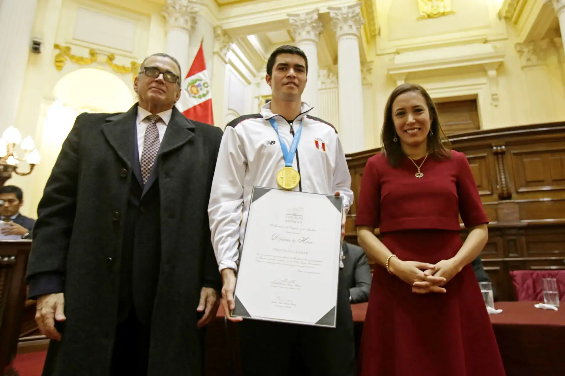 Medallistas Panamericanos reciben reconocimiento en el Congreso de la República.
Foto: Congreso de la República