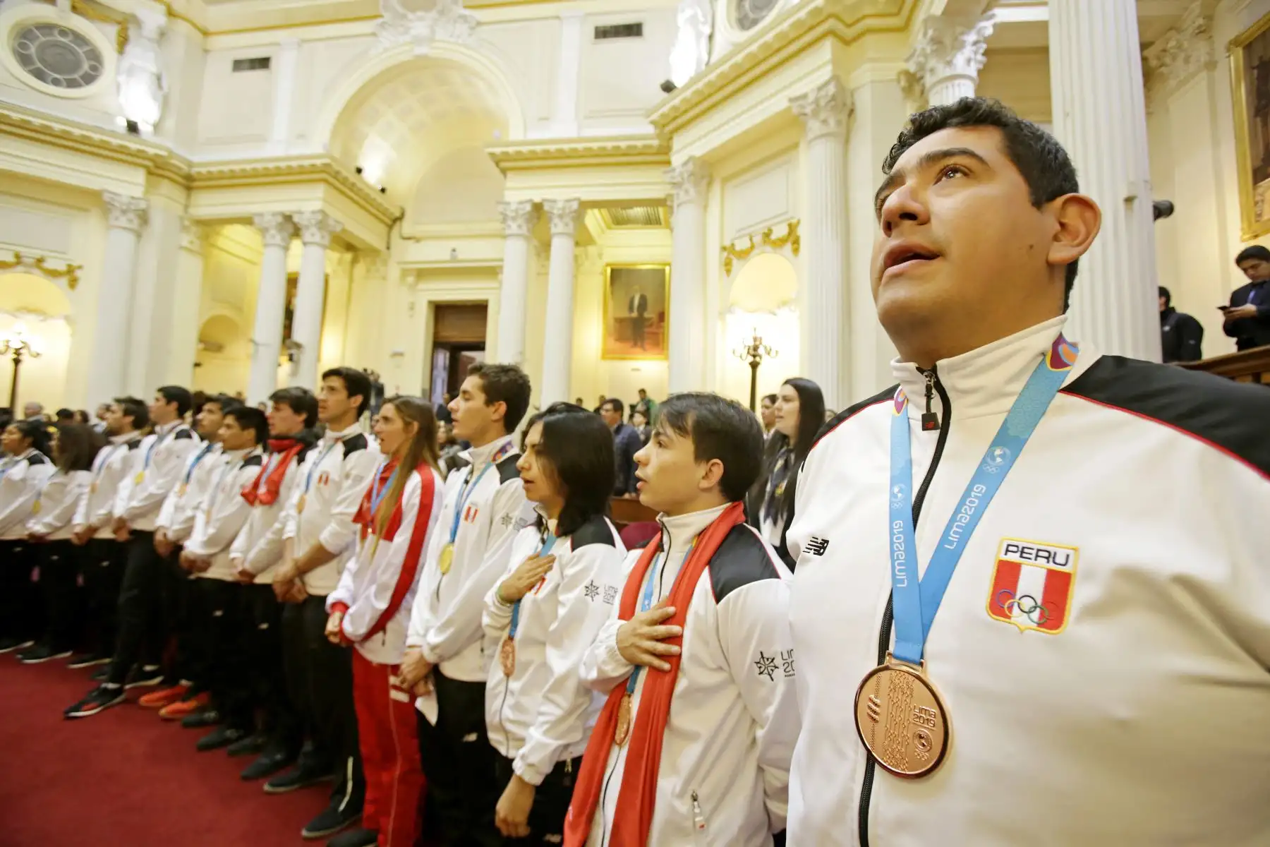 Medallistas Panamericanos reciben reconocimiento en el Congreso de la República.
Foto: Congreso de la República