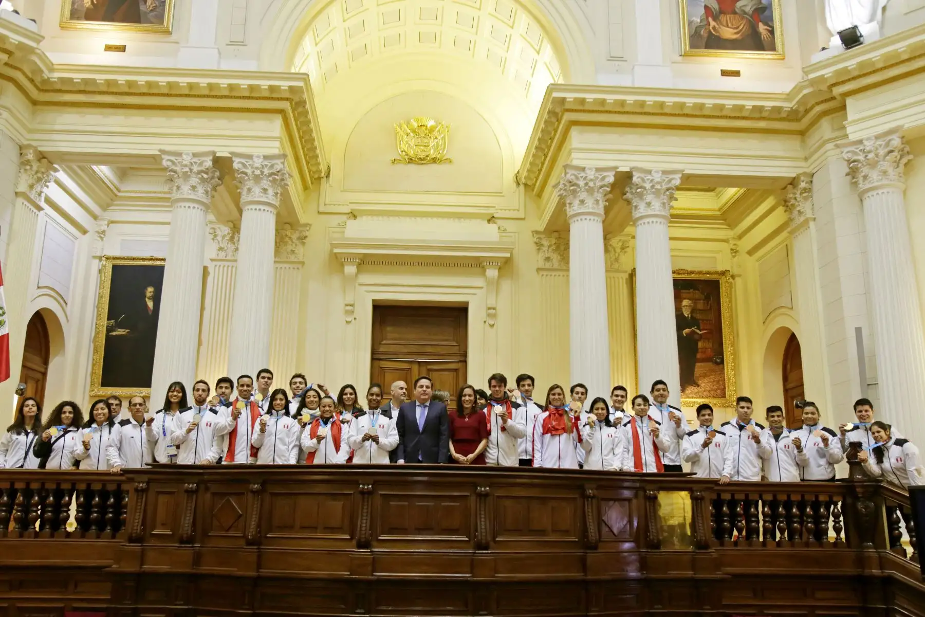 Medallistas Panamericanos reciben reconocimiento en el Congreso de la República.
Foto: Congreso de la República